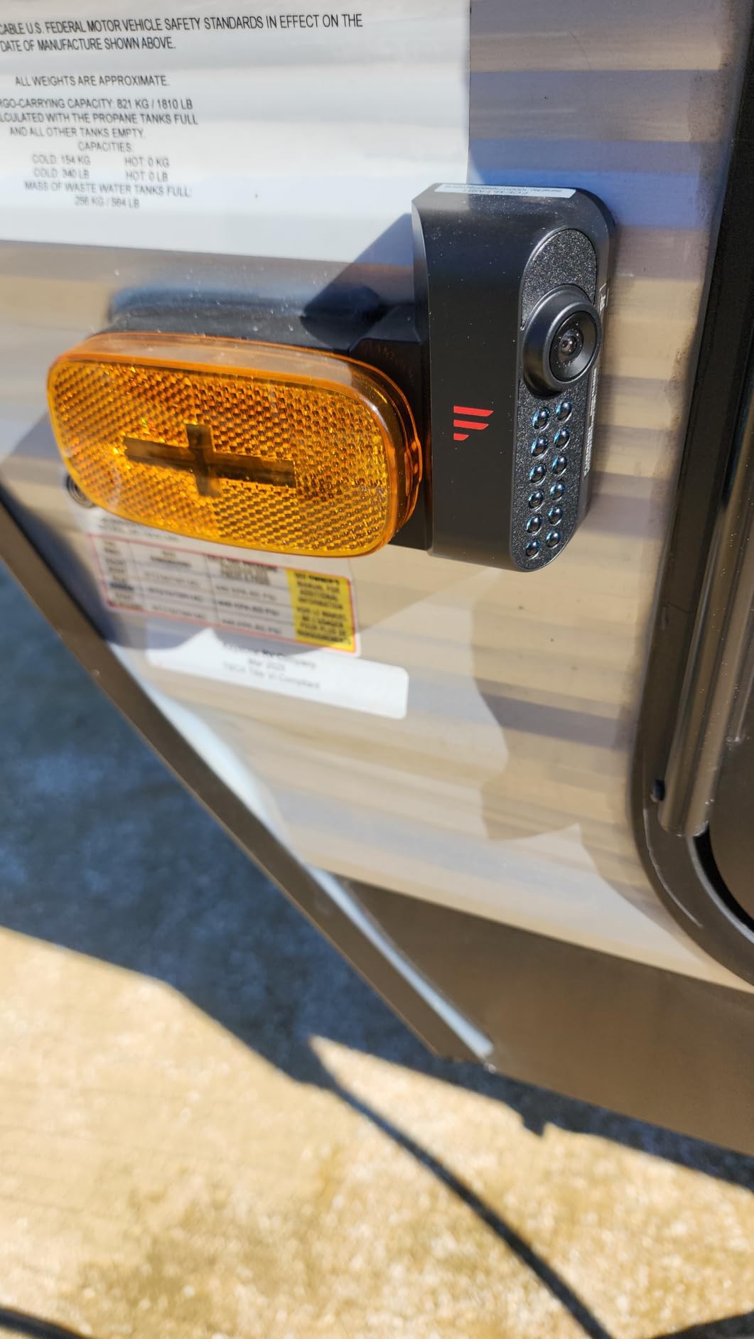 Furrion Vision S 3-Camera Wireless RV Backup System with 5-Inch Monitor, 1 Rear Sharkfin, 2 Side Running Light Cameras, Infrared Night Vision, Wide-Angle View, Hi-Res, IP65 Waterproof - FOS05TAEN customer photo 1