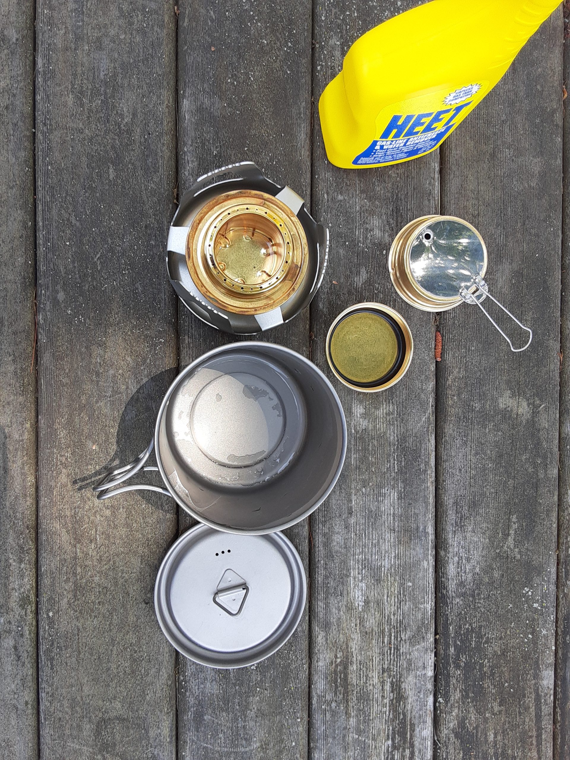 Mini Alcohol Backpacking Stove, Lightweight Brass Spirit Burner with Aluminium Stand customer photo 2