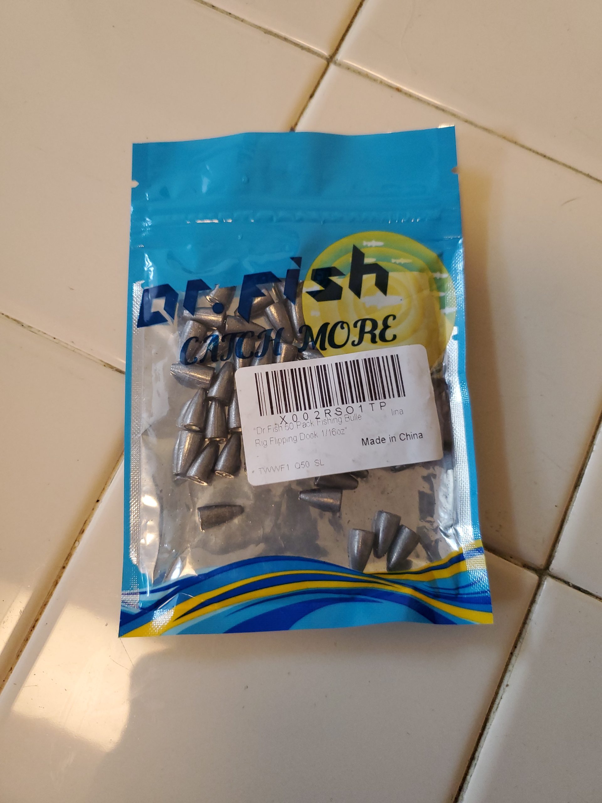 Dr.Fish Bullet Lead Sinkers Texas Carolina Bass Worm Fishing Weights | 1/16oz-2oz Bullet Lead Weights for Texas Carolina Punching Flipping Freshwater Bass Fishing Sinkers customer photo 1