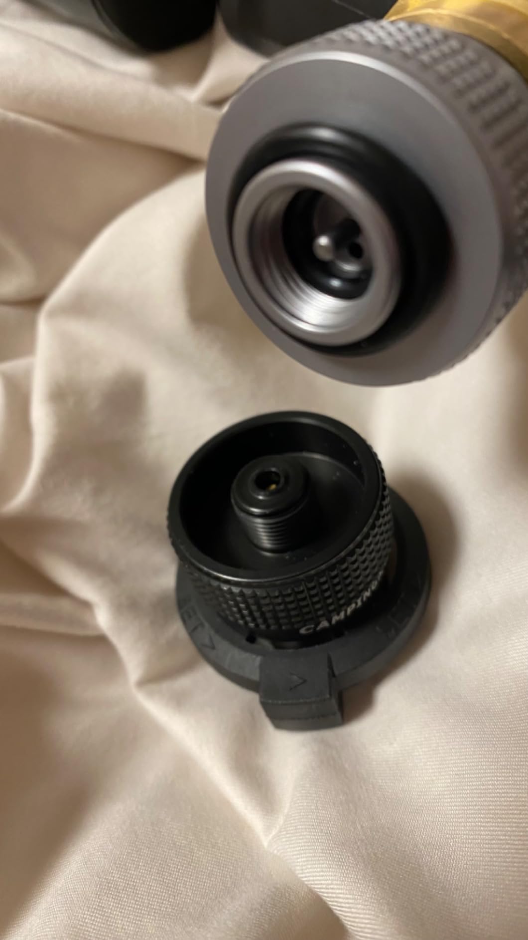 CAMPINGMOON Camping Grill Propane Gas Stove Adapter, Input: EN417 Lindal Valve Canister, Output: Propane Gas Stove Z20 customer photo 1
