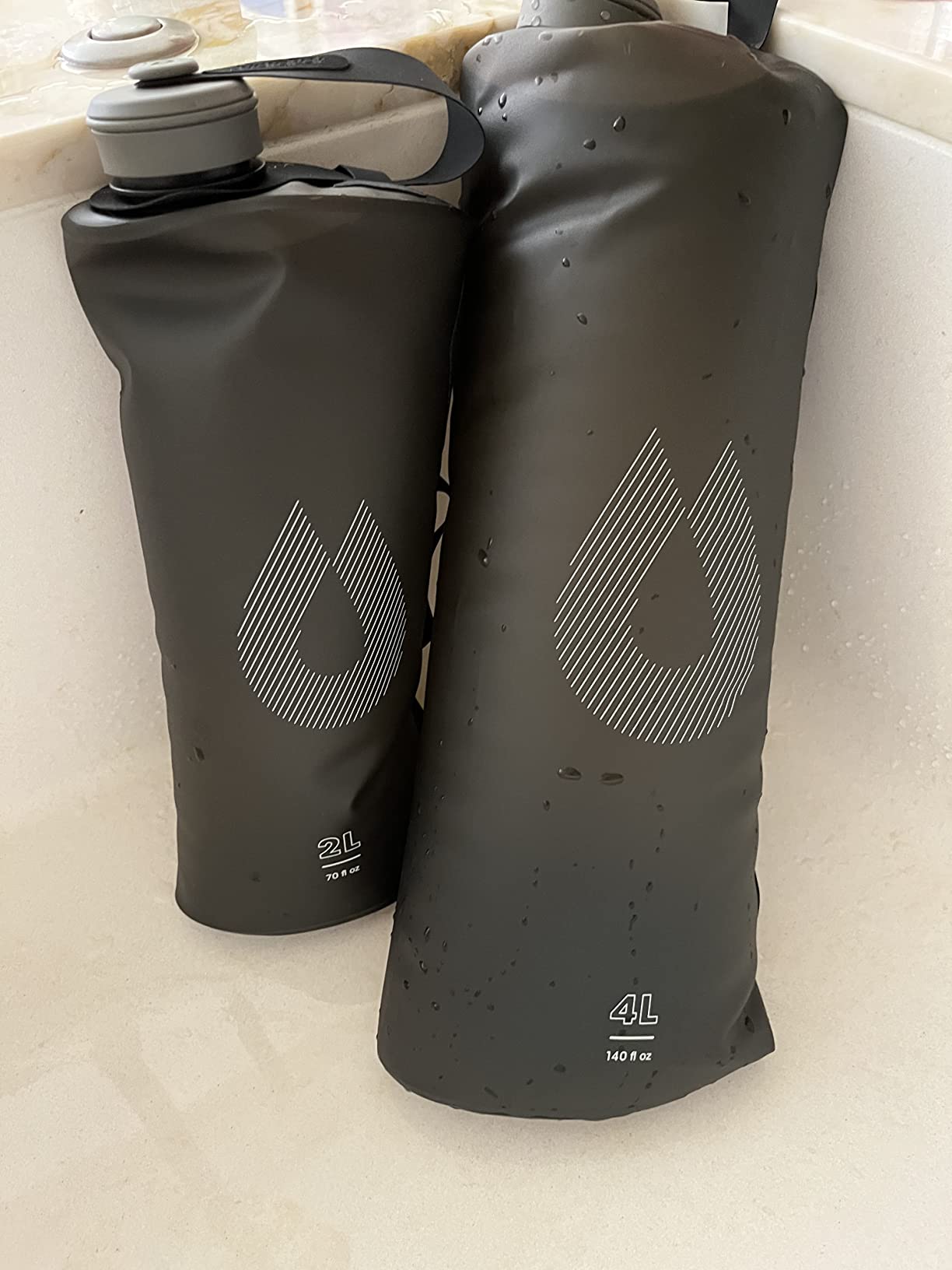 HydraPak Seeker Collapsible Camping Water Storage (2L, Mammoth Grey) | BPA & PVC Free, Leakproof, Ultra-Light, Filter Compatible, Ultra-Durable, for Camping, Backpacking, Emergency Preparedness customer photo 1