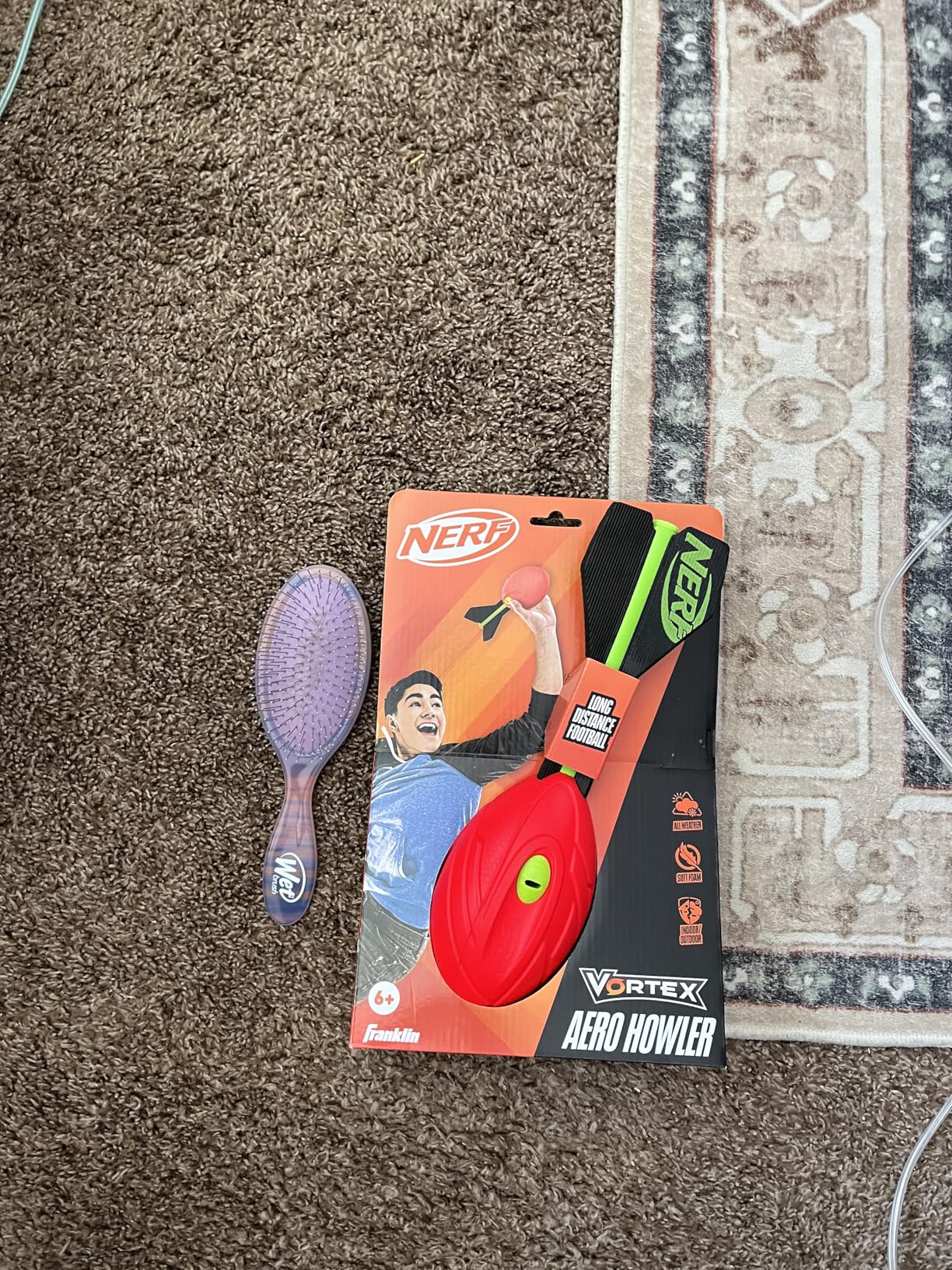 Nerf Vortex Aero Howler Foam Ball, Classic Long-Distance Football, Flight-Optimizing Tail, Whistling Sound, Indoor & Outdoor Fun, Christmas Stocking Stuffers for Kids customer photo 1