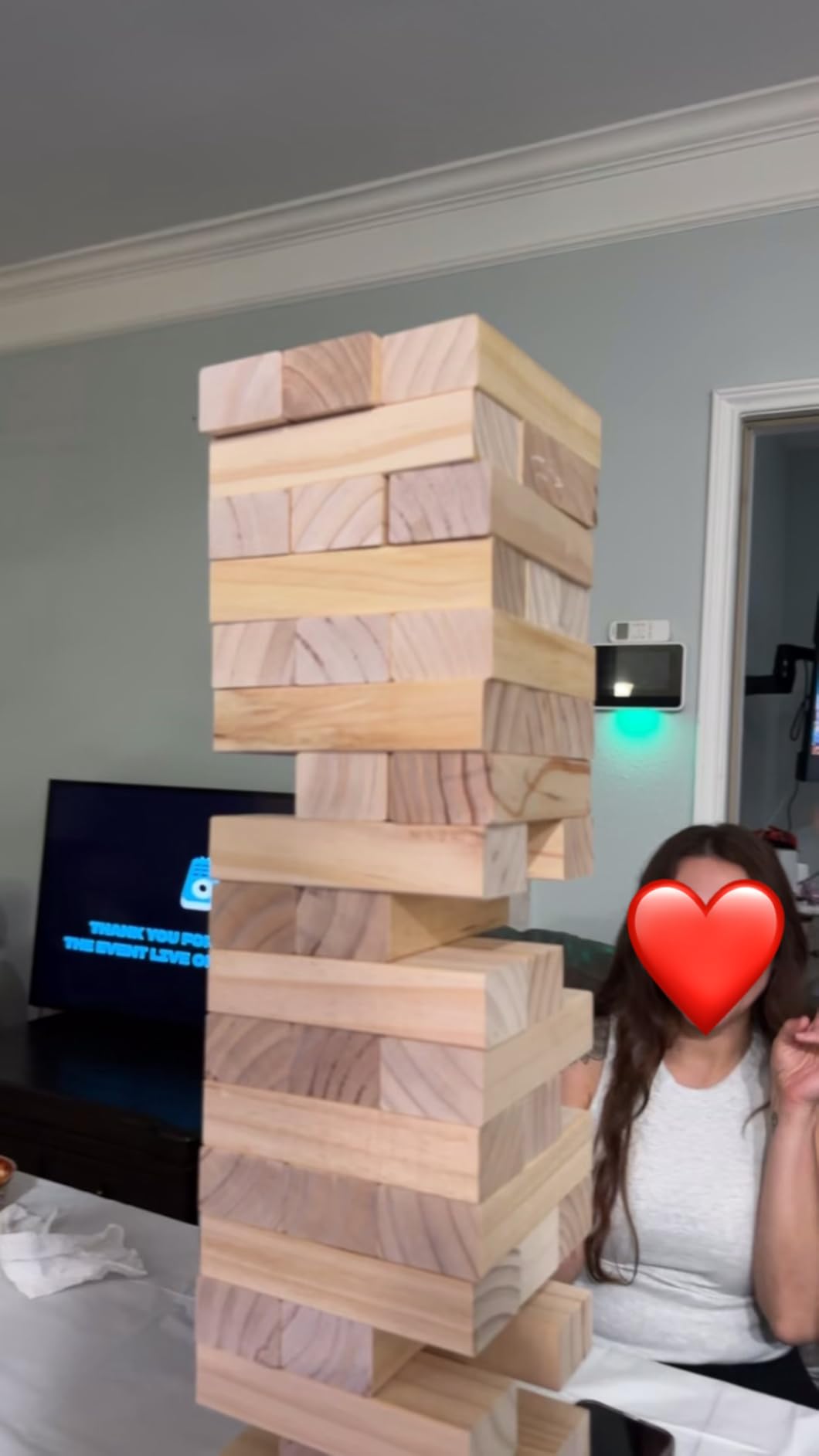 SPORT BEATS Outdoor Games Large Wooden Tower Stacking Game Stack up to 4 FT | 54 Wooden Blocks, Custom Rules Board, Carrying Bag, for Backyard Parties, Camping, Tailgating customer photo 2