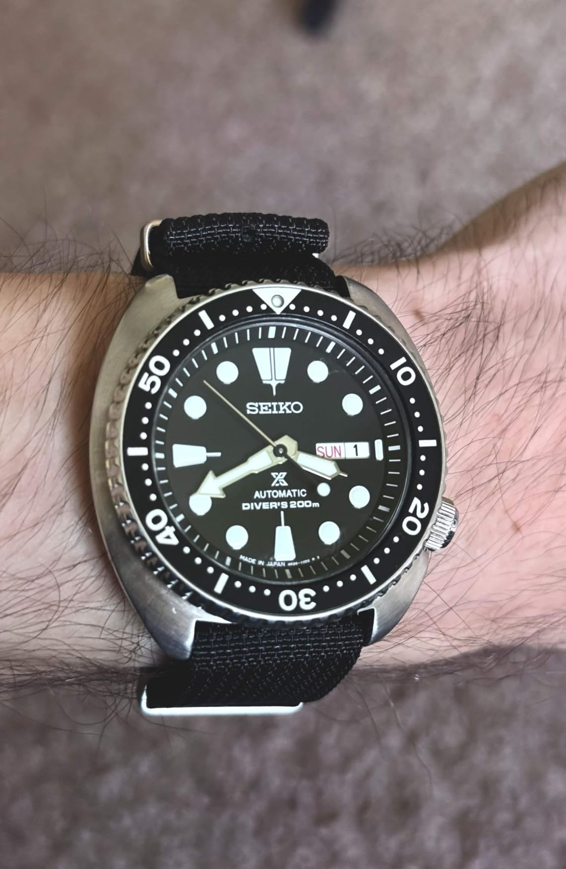 Seiko Automatic Watch for Men - Prospex Automatic Diver - Rotating Bezel, 200m Water-Resistant customer photo 2