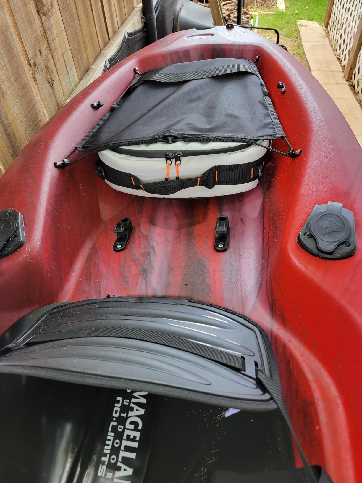 Pelican ExoChill - Soft Cooler Bag - Fit in Most Tank Wells - Removable Shoulder Strap and Handles On Each Side - More Storage Compartment - Black/Grey customer photo 2