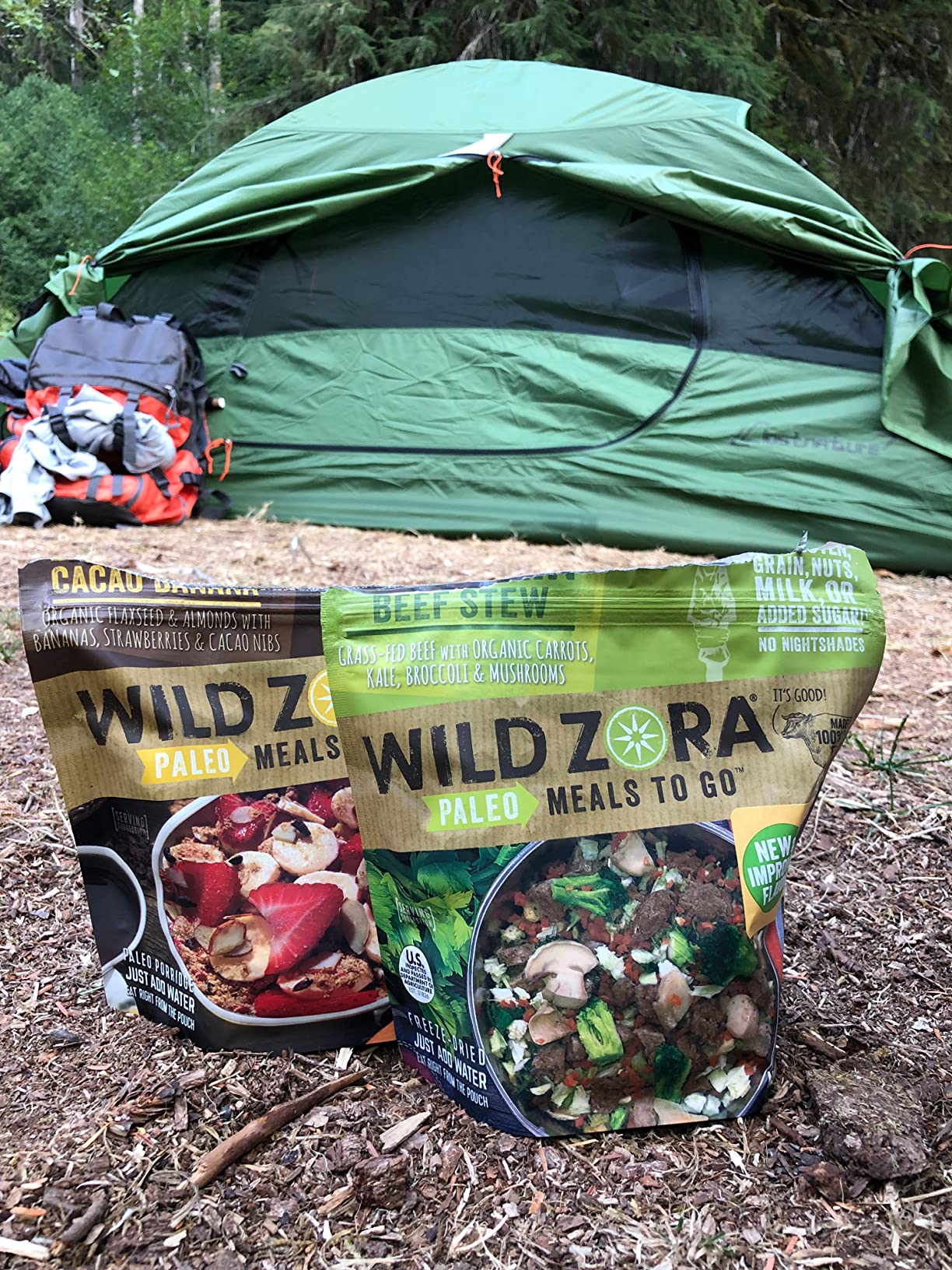 Wild Zora Paleo Freeze Dried Meals for Backpacking & Camping - Healthy Gluten Free & Grain Free Camping Meals (Variety 7-pack) customer photo 1