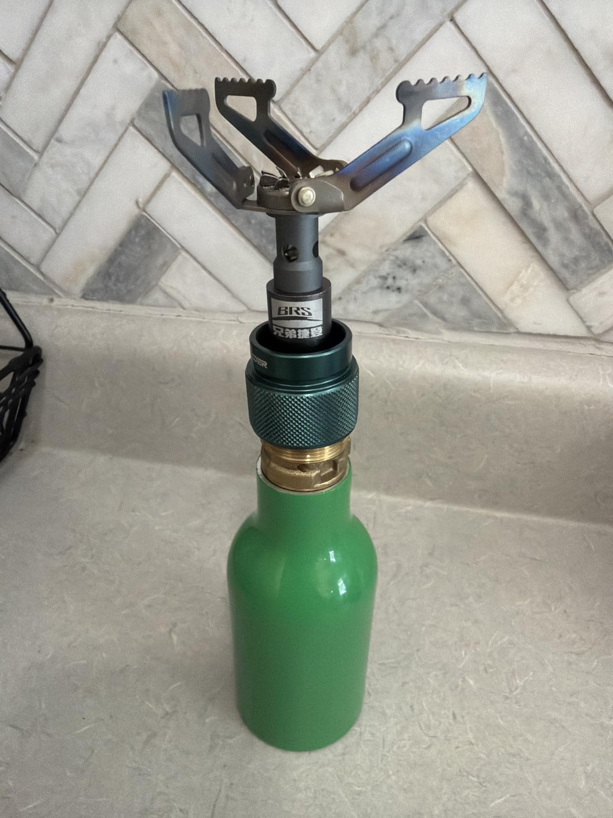Propane to Butane Adapter Camping Stove Adapter Gas Converter 16 oz Propane Tank Input EN417 Valve Output Camp Fuel Refill Adapter for Outdoor Backpack Hiking customer photo 1