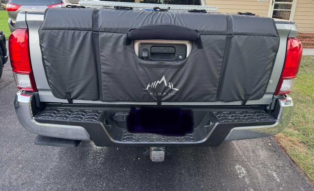 Himal Outdoors Tailgate Pad for Mountain Bike, Fits Most Trucks | Tailgate Protection Pad with Tool Pockets & Enlarged Rear Window, Scratch-Resistant, Holds Up to 5 Bikes customer photo 1