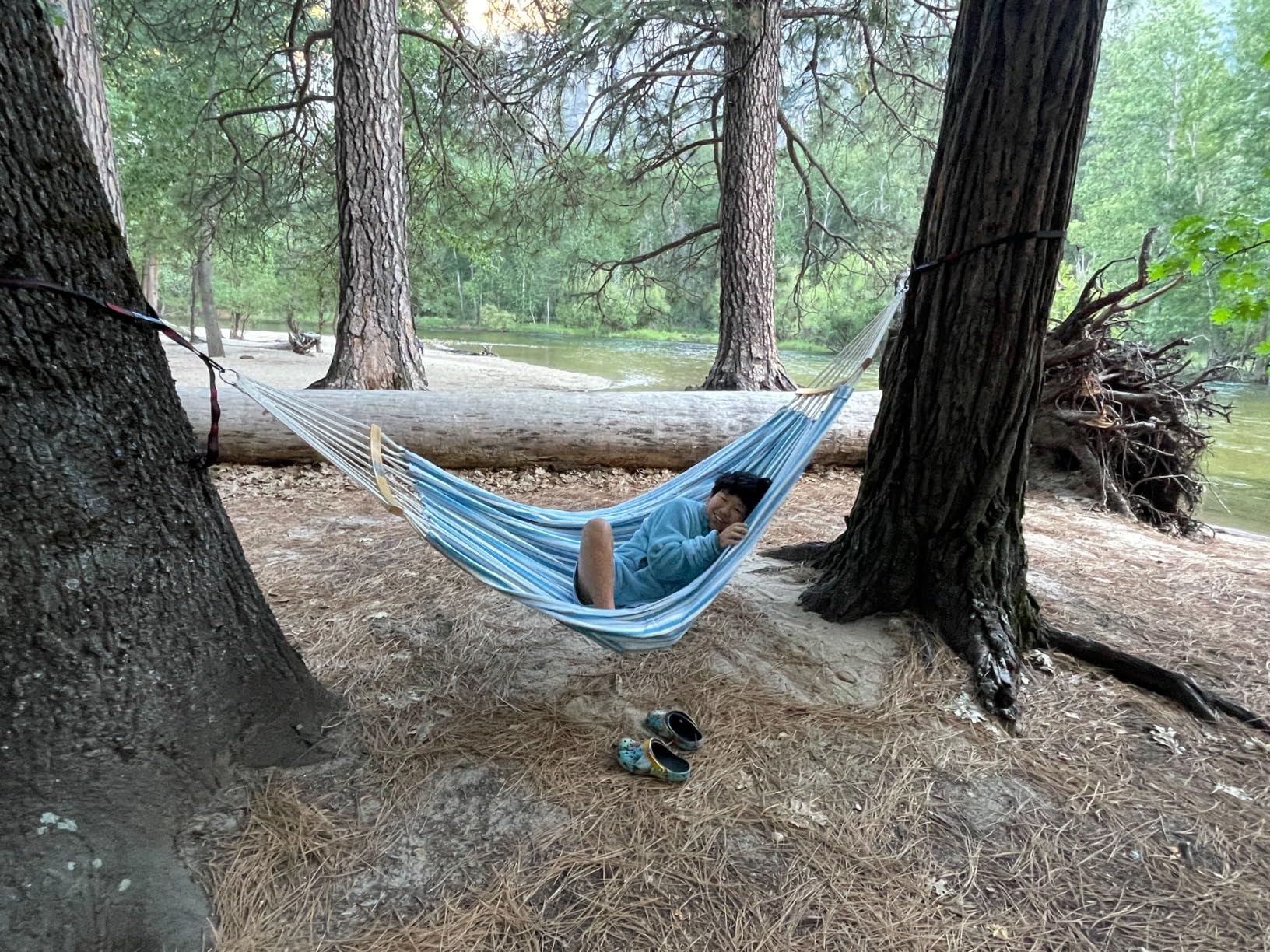 Gold Armour Hammock Straps XL Combined 20 Ft Long, 36 Loops with 2 Carabiners - Must Have Camping Hammock Accessories & Gear to Hang Camping Hammocks (Black with Red Stitching) customer photo 2