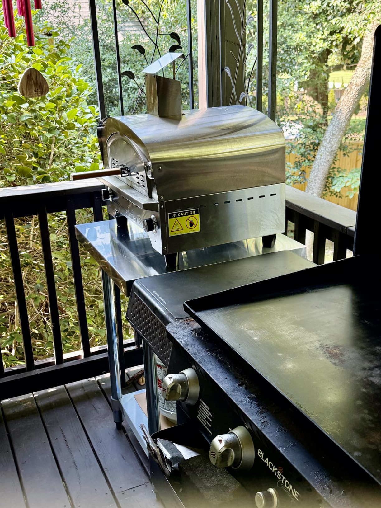 BIG HORN Gas Pizza Oven, Portable Propane Pizza Oven with 15 inch Pizza Stone, Stainless Steel Pizza Maker for Outdoor Cooking customer photo 1