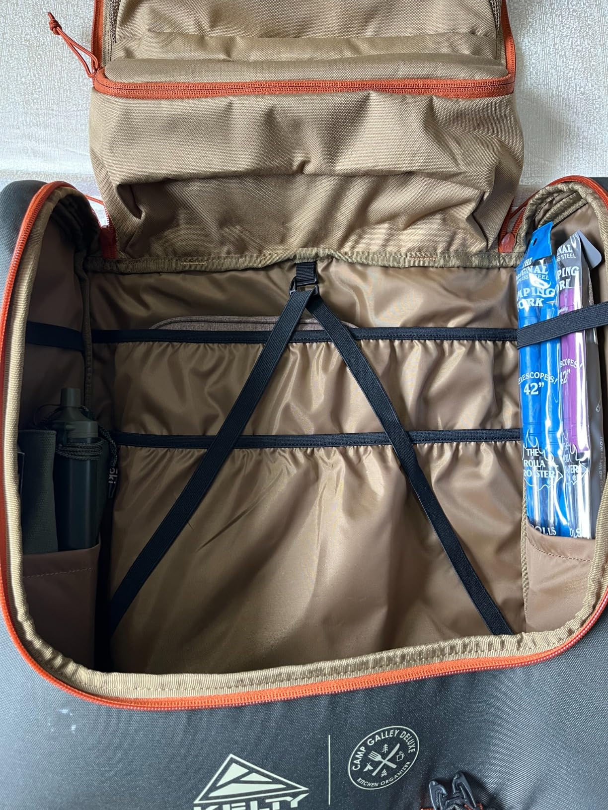 Kelty Camp Galley Deluxe - Camp Kitchen Organization Kit, Deep Pockets, Paper Towel Holder, Zippered Compartments for Outdoor Cooking Essentials customer photo 2