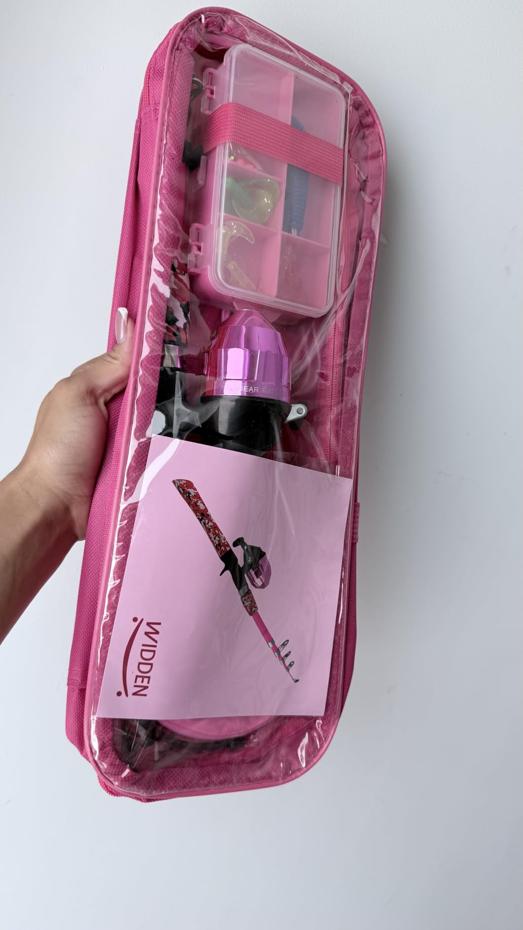 WIDDEN Kids Fishing Pole, Portable Telescopic Kids Fishing Poles for Boys and Girls, Fishing Rod and Reel Combo Kit with Tackle Box and Fishing Net customer photo 1