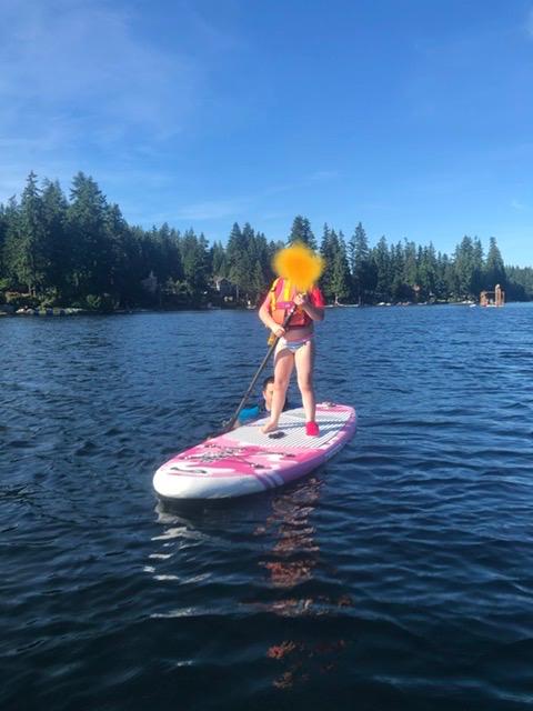 THURSO SURF Prodigy Junior Kids Inflatable SUP Stand Up Paddle Board 7'6 x 30'' x 4'' Two Layer Includes Adjustable Carbon Shaft Paddle/3 Fins/Leash/Duffle Bag customer photo 1