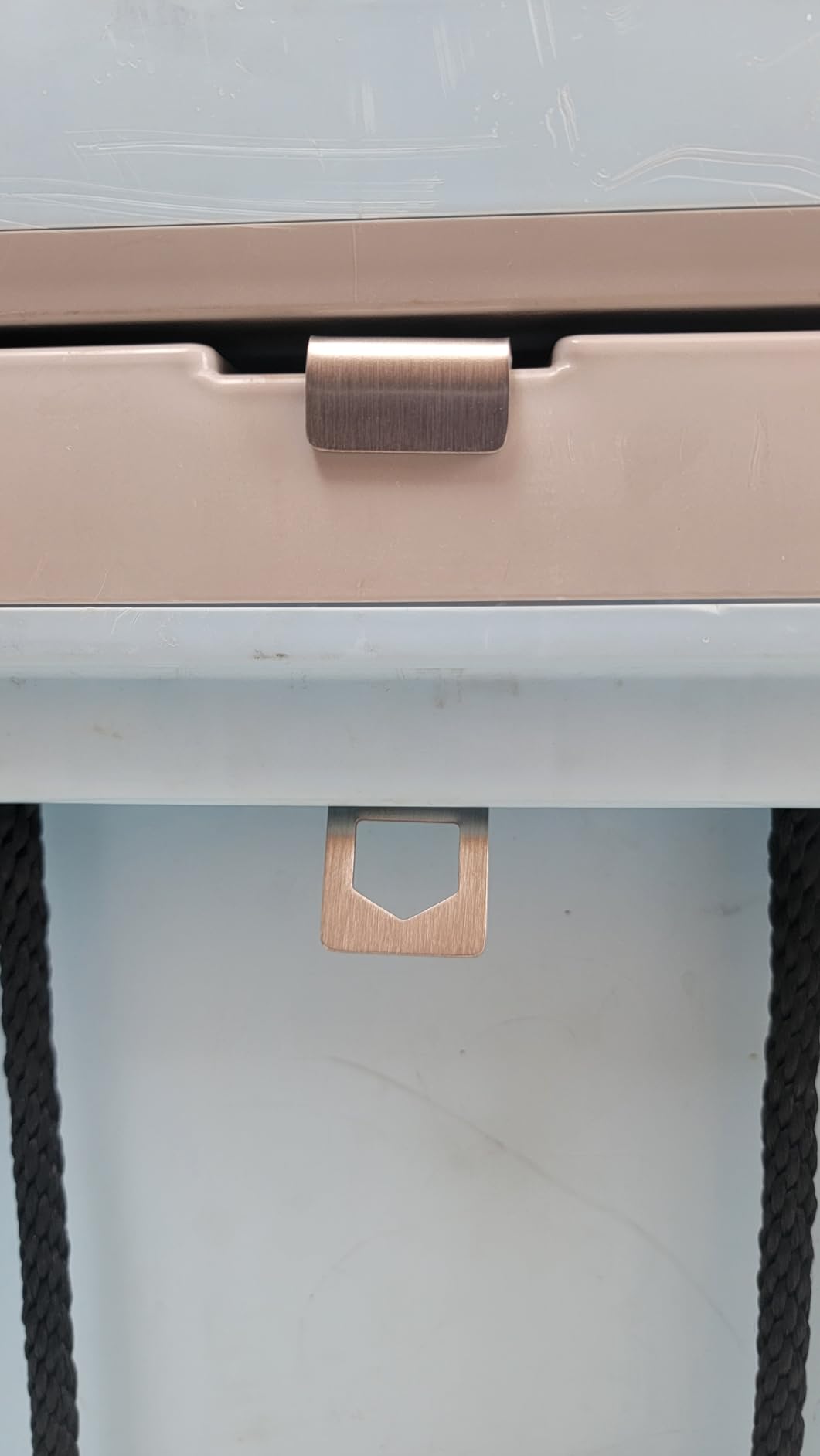 Cooler Lock Bracket for Mid-to Large-Size Yeti/RTIC Coolers Tie Down Kit Made of Stainless Steel and Protective Coating with Larger Hole Tie Down Accessories Ice Chest Lock customer photo 1
