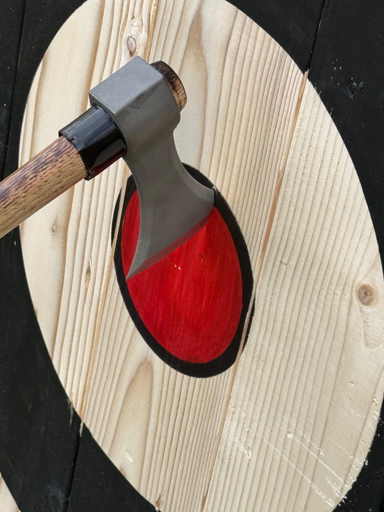 Large 2-Ring Painted Frameless Axe and Knife Throwing Target customer photo 1
