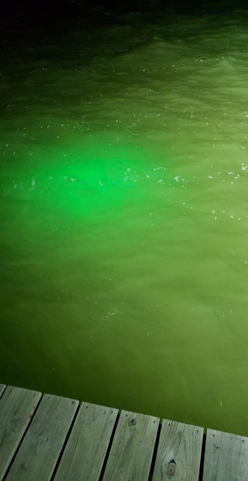 Linkstyle 12V Submersible Fishing Light, 2000LM Underwater Green Fish Attractants Lamp with 5M Cord for Boat Night Fishing customer photo 2