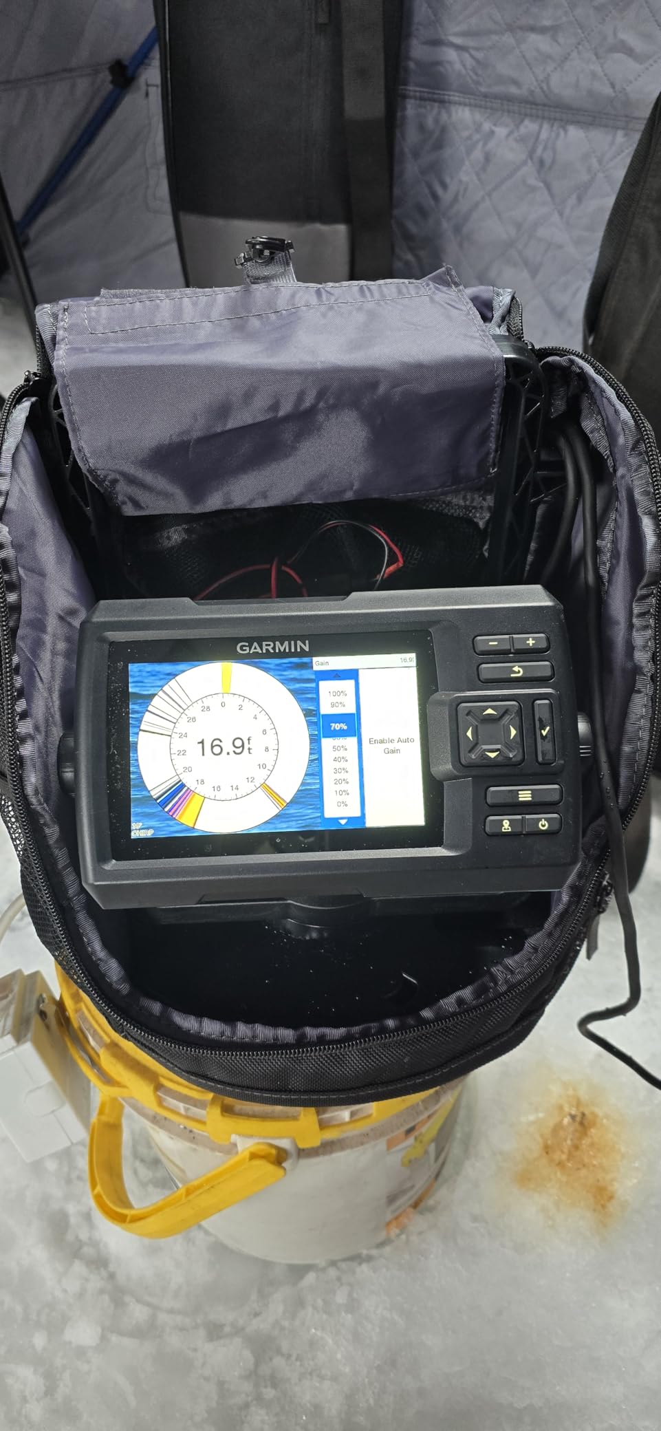 Garmin Striker Vivid 5cv,Portable Ice Fishing Bundle w/GT8HW-IF customer photo 1