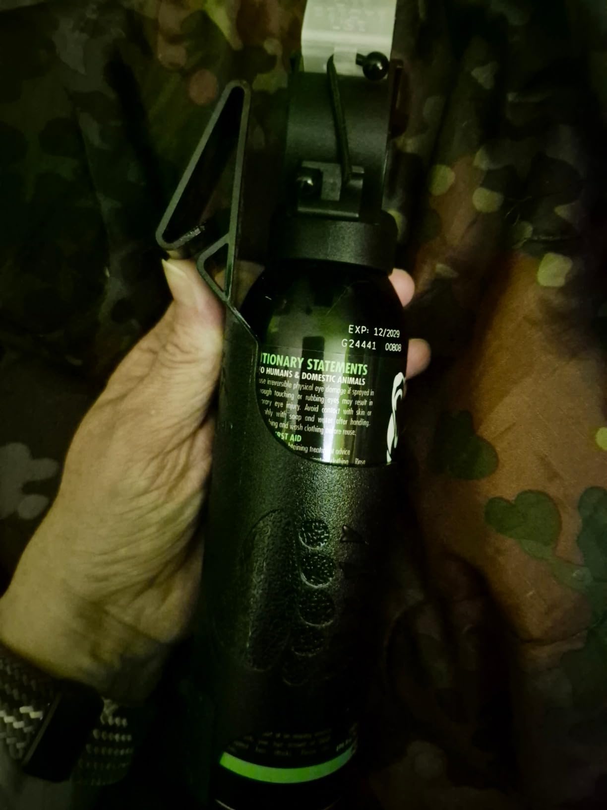 Griz Guard Bear Spray W/Holster 40 ft Range, Maximum Strength, EPA-Registered Spray for Bears, Mountain Lions, Coyotes, Dogs, & Moose, Outdoor Hiking & Camping Protection, Glow Safety, 7.9 oz 2 Pack customer photo 2
