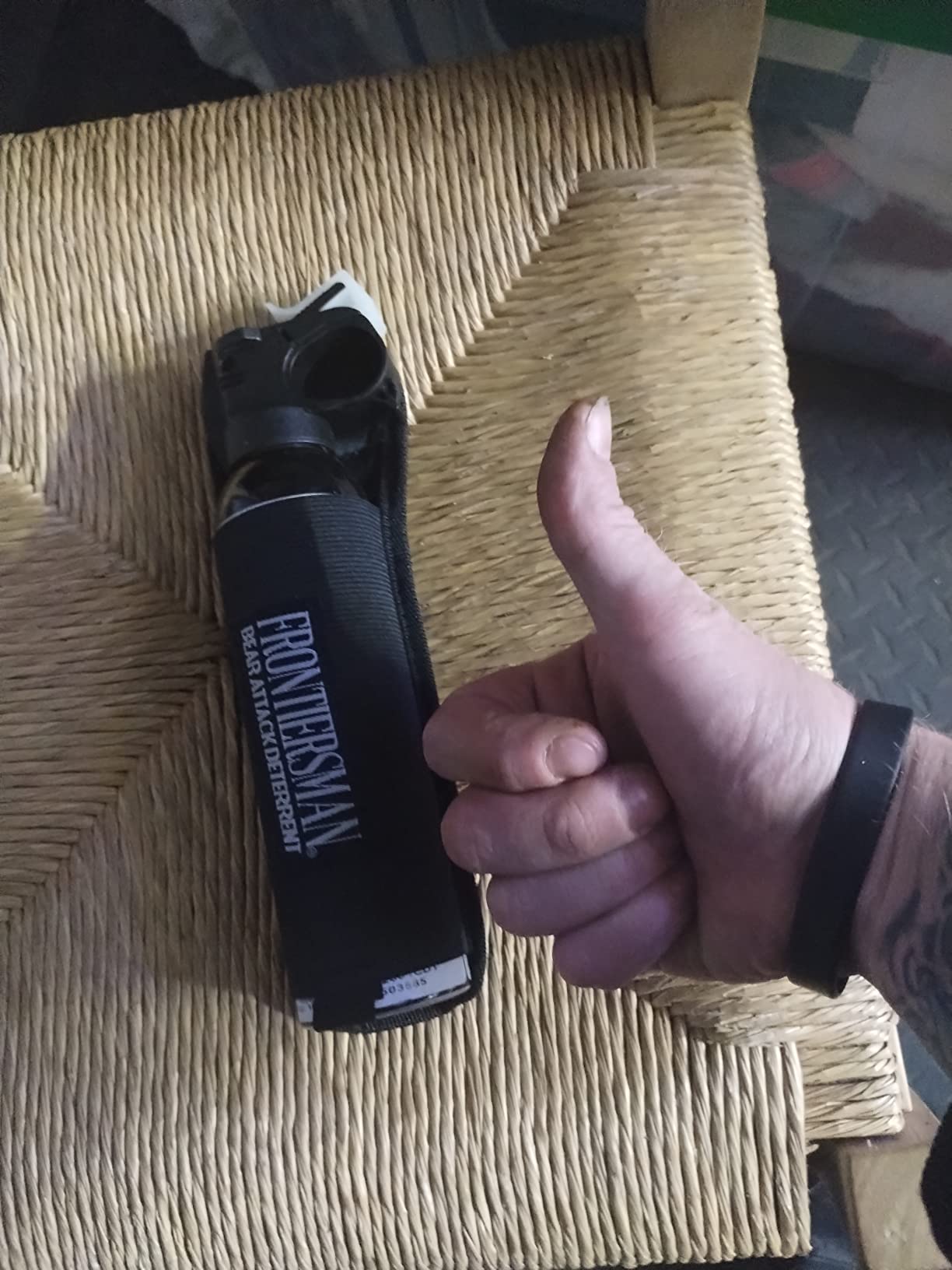 SABRE Frontiersman 9.2 fl oz. Bear Spray, Maximum Strength 2.0% Major Capsaicinoids, Powerful 35 ft. Range Bear Deterrent, Outdoor Camping & Hiking Protection, Quick Draw Holster & Multipack Options customer photo 1