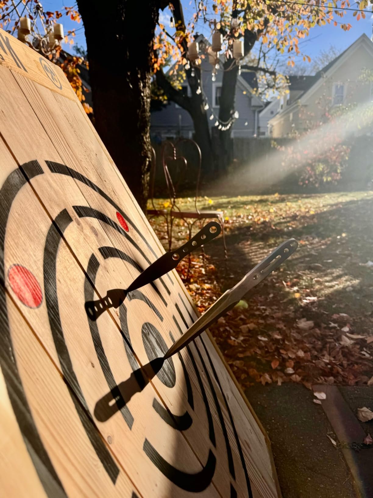 Crosshairs Wooden Foldable Axe and Knife Throwing Target Board customer photo 2