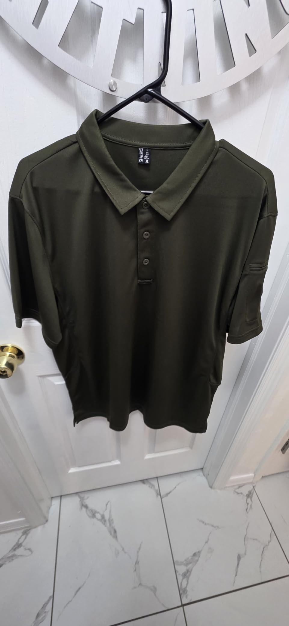 MAGCOMSEN Men's Polo Shirt Quick Dry Performance Short Sleeve Tactical Shirts Pique Jersey Golf Shirt customer photo 1