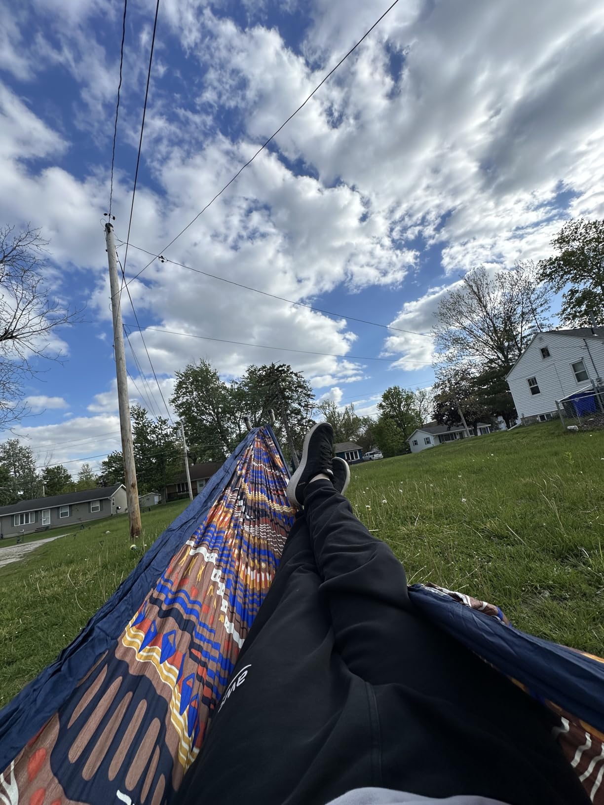 Wise Owl Outfitters Adjustable Portable Hammock Stand, 440lb Capacity | Steel Hammock Frame, Adjustable 3-Hole Design, Fits Single or Double Hammocks, Folds to 44x7in, Non-Slip Feet customer photo 1