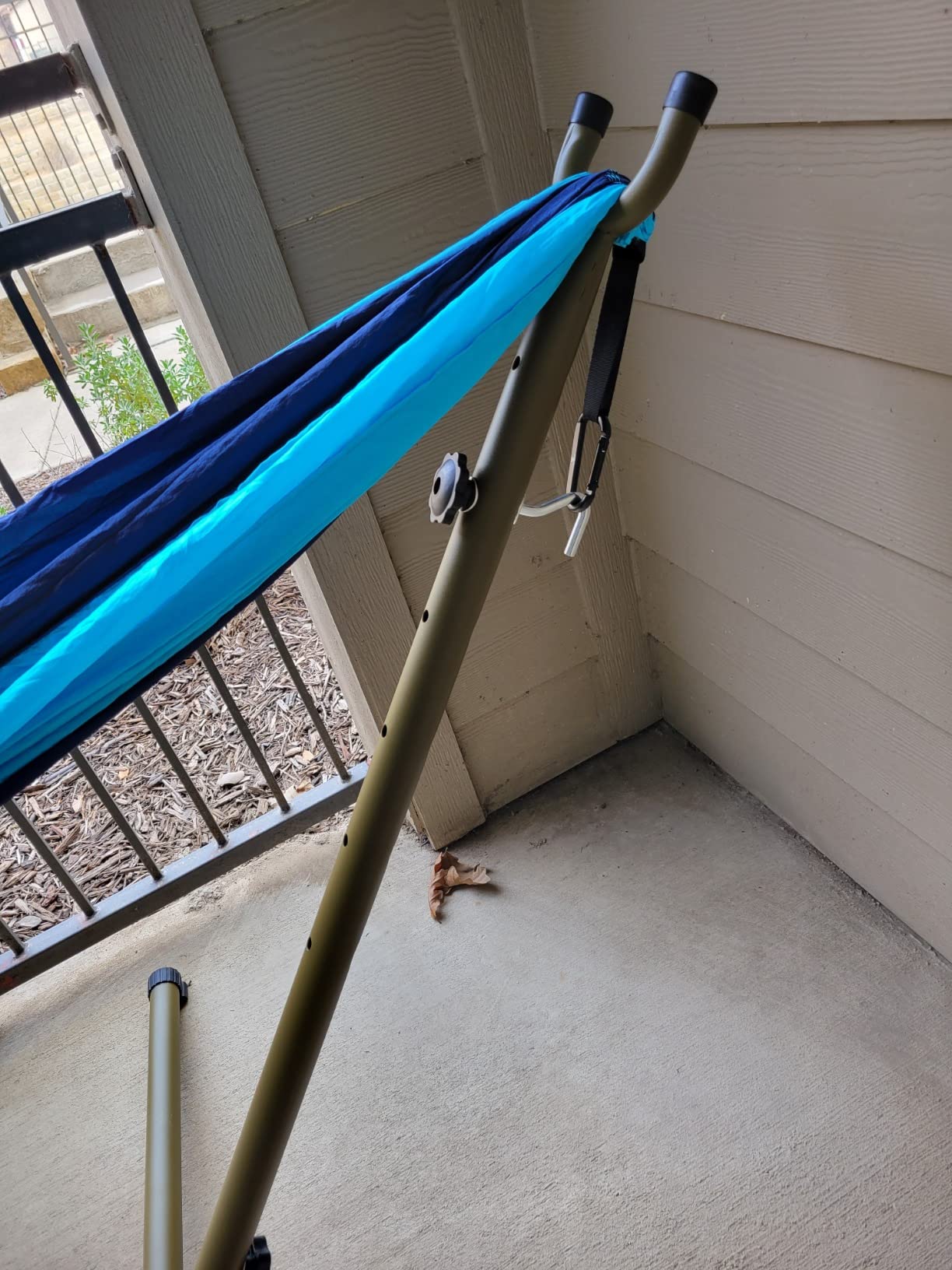 Wise Owl Outfitters Adjustable Portable Hammock Stand, 440lb Capacity | Steel Hammock Frame, Adjustable 3-Hole Design, Fits Single or Double Hammocks, Folds to 44x7in, Non-Slip Feet customer photo 2