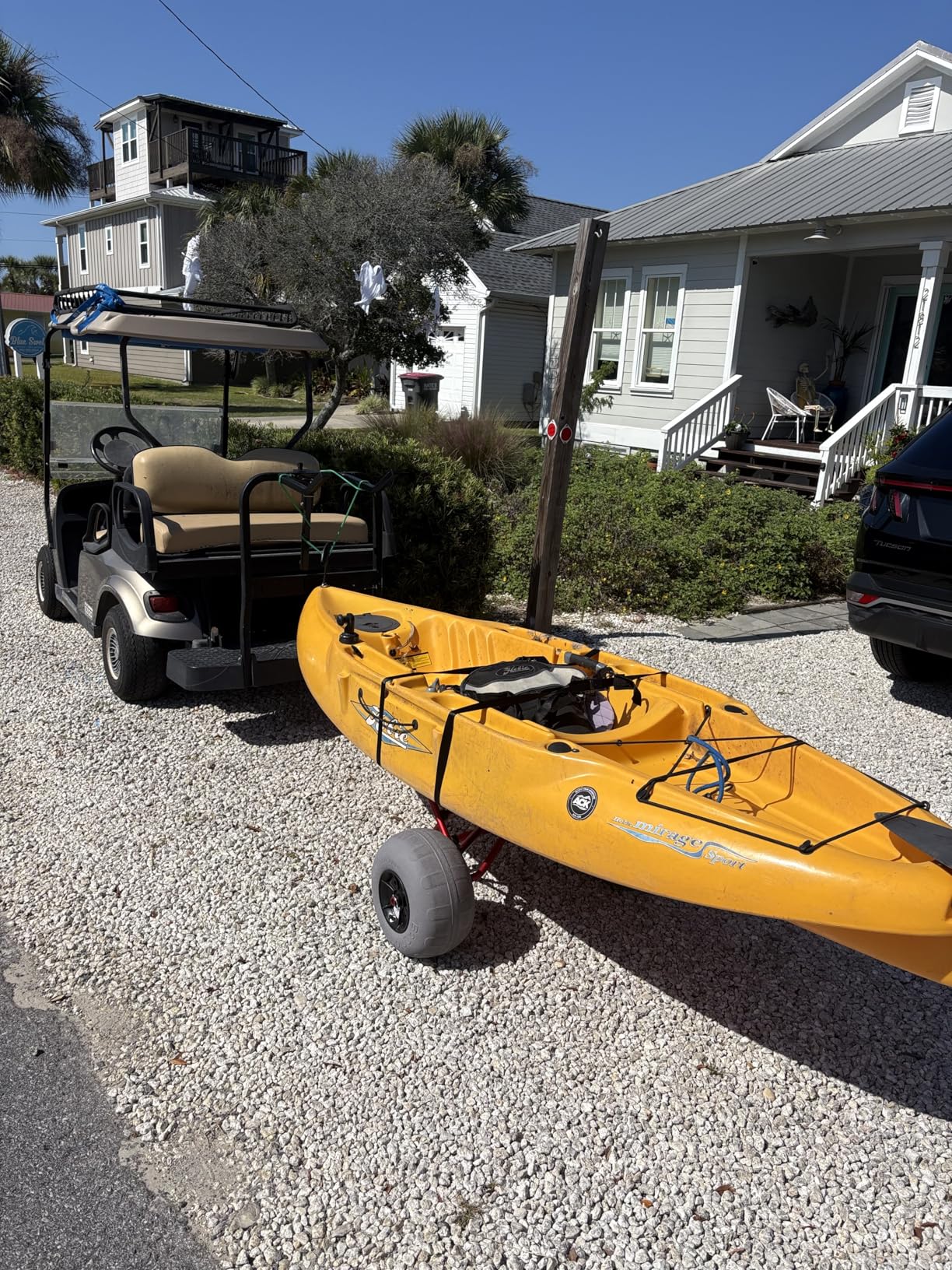 Bonnlo Kayak Cart Trolley Canoe Paddle Board Boat Cart Carrier Dolly with 12