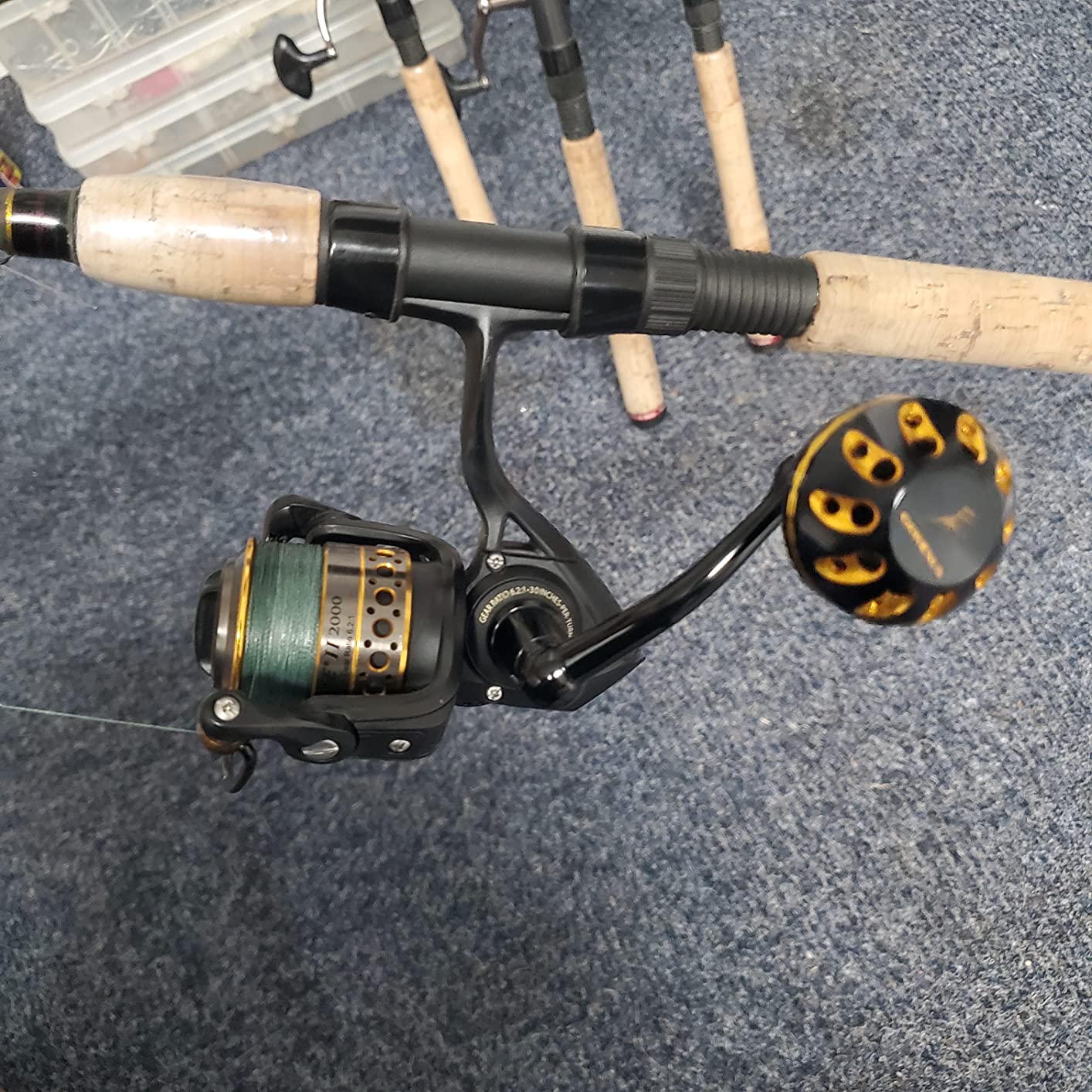 GOMEXUS Power Handle Compatible for Penn Battle III&IV Spinning Fishing Reel Replacement Crank customer photo 2