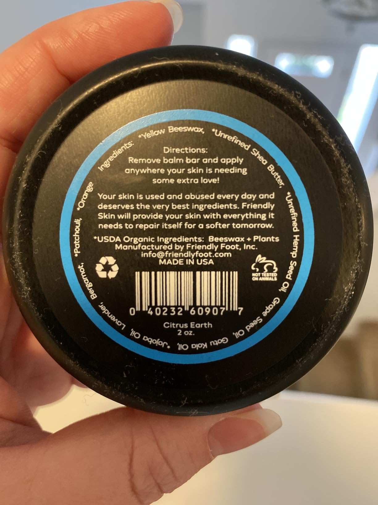 Organic Friendly Skin Balm - Organic Rock Climbing and CrossFit Hand Care for Athletes - Skin Friendly Moisturizing and Repair for Hands, Feet, Elbows and Lips customer photo 1