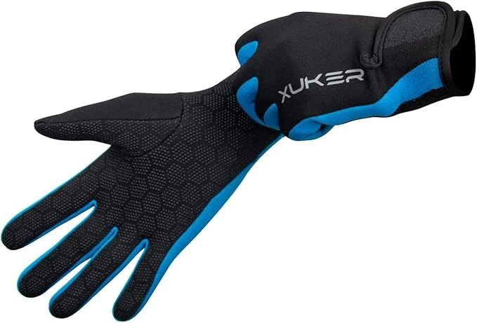 XUKER Neoprene Water Wetsuit Gloves 1.5mm & 2mm for Diving Scuba Men Women | Full Finger Gloves for Snorkeling Paddling Surfing Kayaking Canoeing Spearfishing Skiing customer photo 1