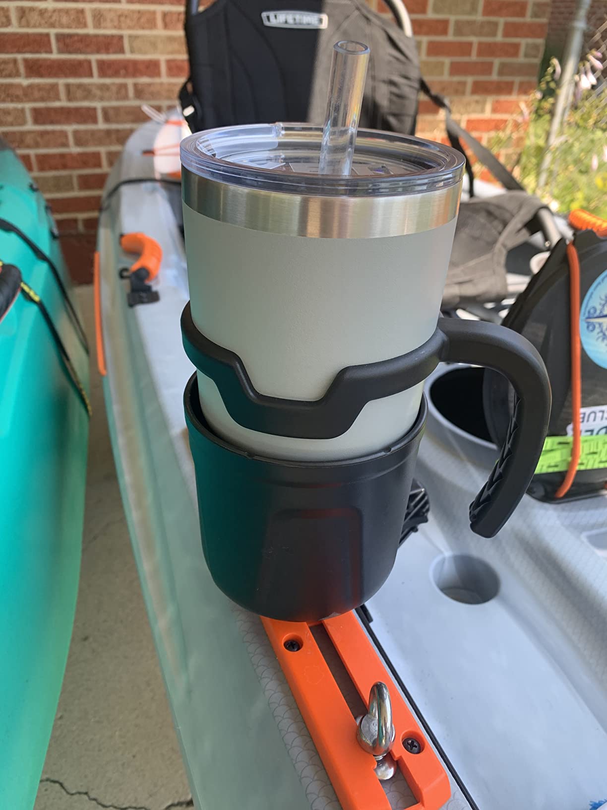 YAKHACKER Multi-Functional Kayak Cup Holder, Bottle Phone Holder, Drink Fishing Tool, Large Capacity, Track Mount Install, Accessories customer photo 1