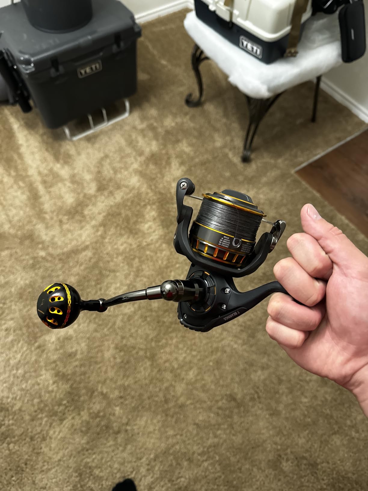 GOMEXUS Power Handle for Daiwa BG 1500-8000 Spinning Reel Replacement Crank customer photo 2