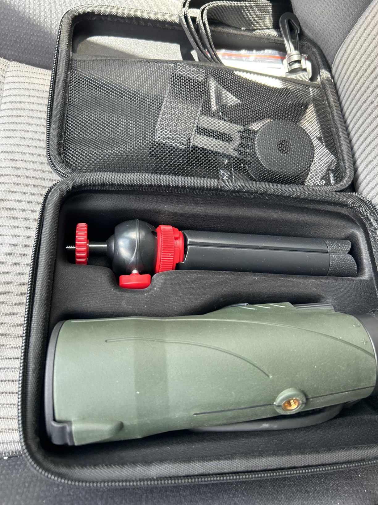 12x56 High Power Monocular Telescope for Adults with Smartphone Adapter | Large BAK4 Prism & FMC Lens Monoculars, Comes with Tripod Travel Bag, Suitable for Bird Watching Hunting Hiking Camping customer photo 1