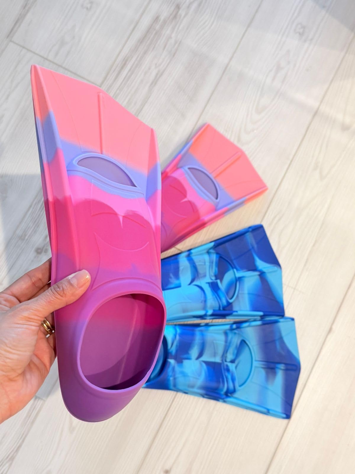 Kids Short Swim Fins, Lap Training Flippers for Pool Youth Beginners customer photo 1
