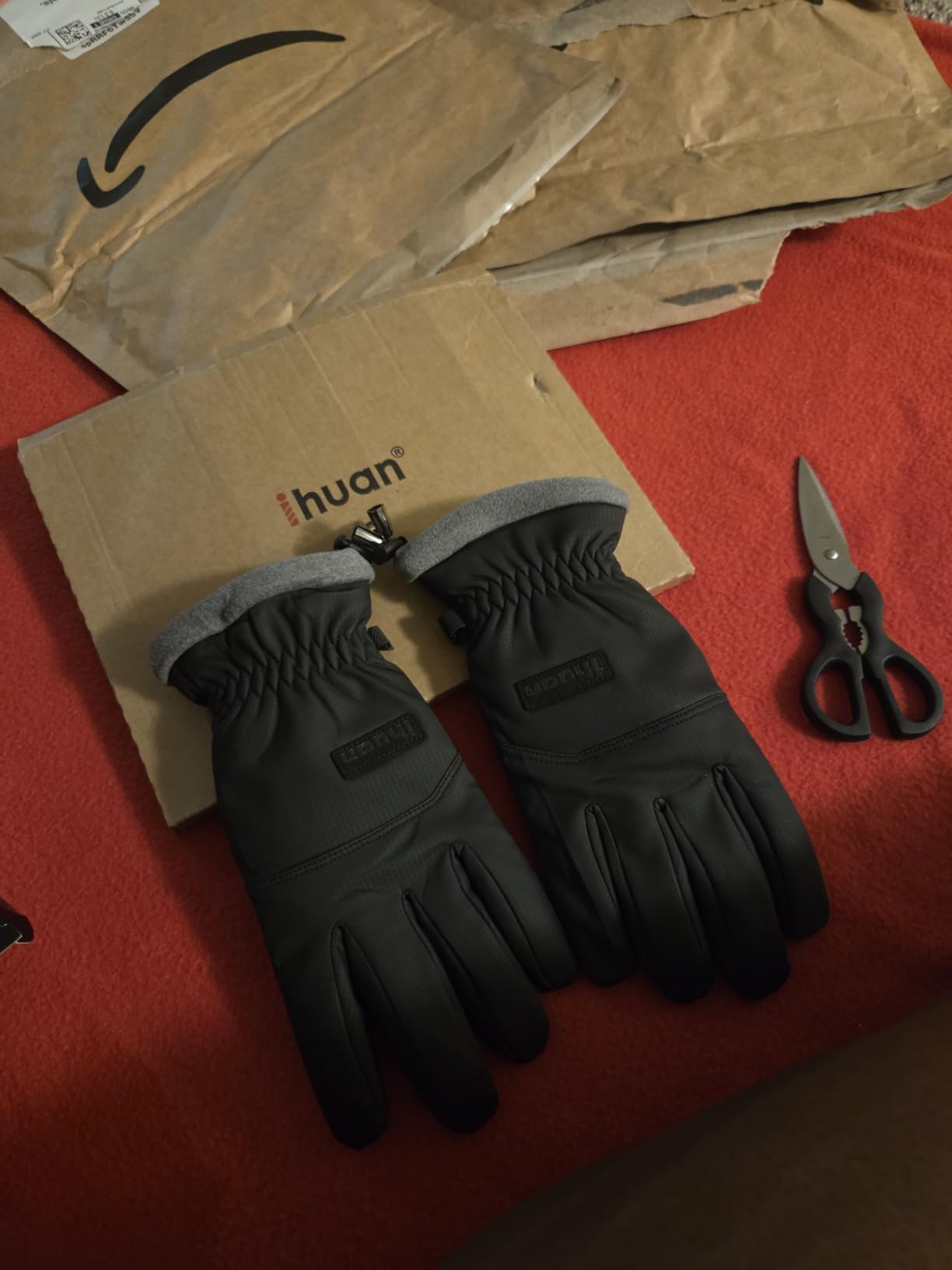 ihuan Winter Waterproof Ski Gloves Men Women, Snow Warm Cycling Cold Weather, Driving Biking Running customer photo 1