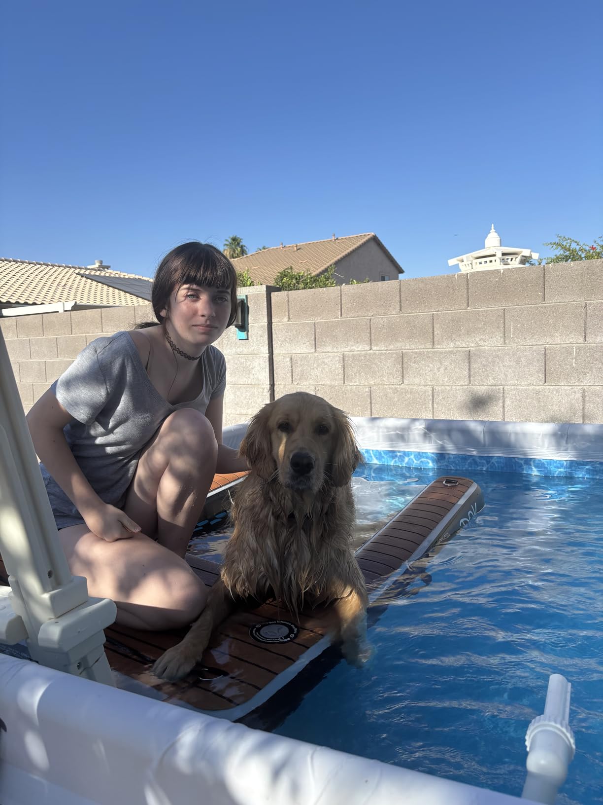 DOK Dog-DOK Inflatable Dock Platform: Safe & Easy Water Access for Dogs Up to 250 lbs; Floating Non-Slip EVA Foam with Dog Boat Ramp for Pool, Dock, & Lake | Military Grade & High Visibility customer photo 2