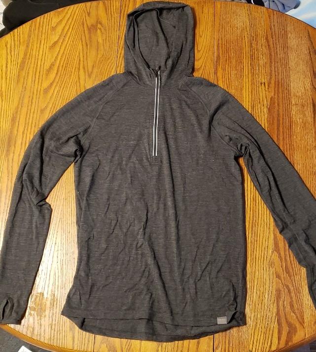 MERIWOOL Men's Base Layer Hoodie Lightweight Merino Wool Long Sleeve Thermal customer photo 2
