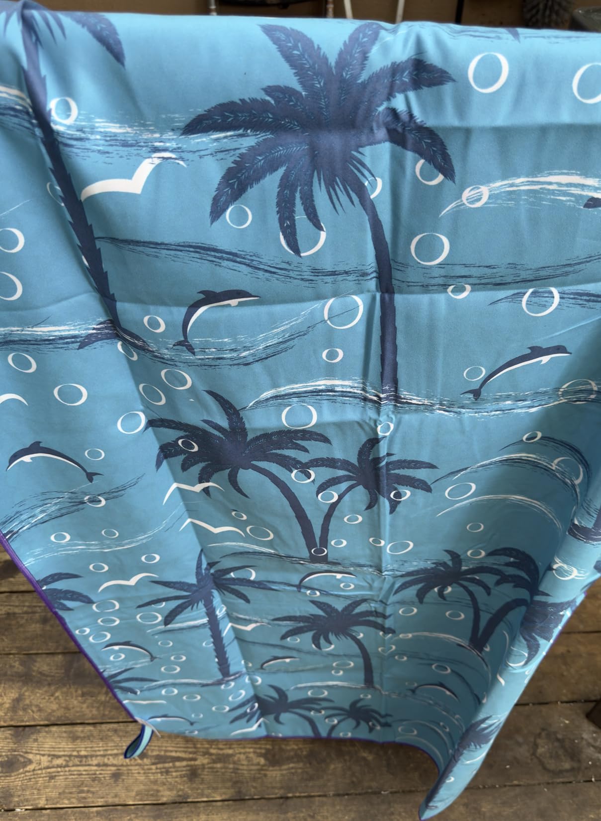 Microfiber Beach Towel Oversized 71x32, Thin, Blue with Bag 2 Pack | Lightweight Sand Free Absorbent Quick Dry Compact Extra Large for Adult Travel Camping Pool Swim Bath Cruise Essentials Gift customer photo 2