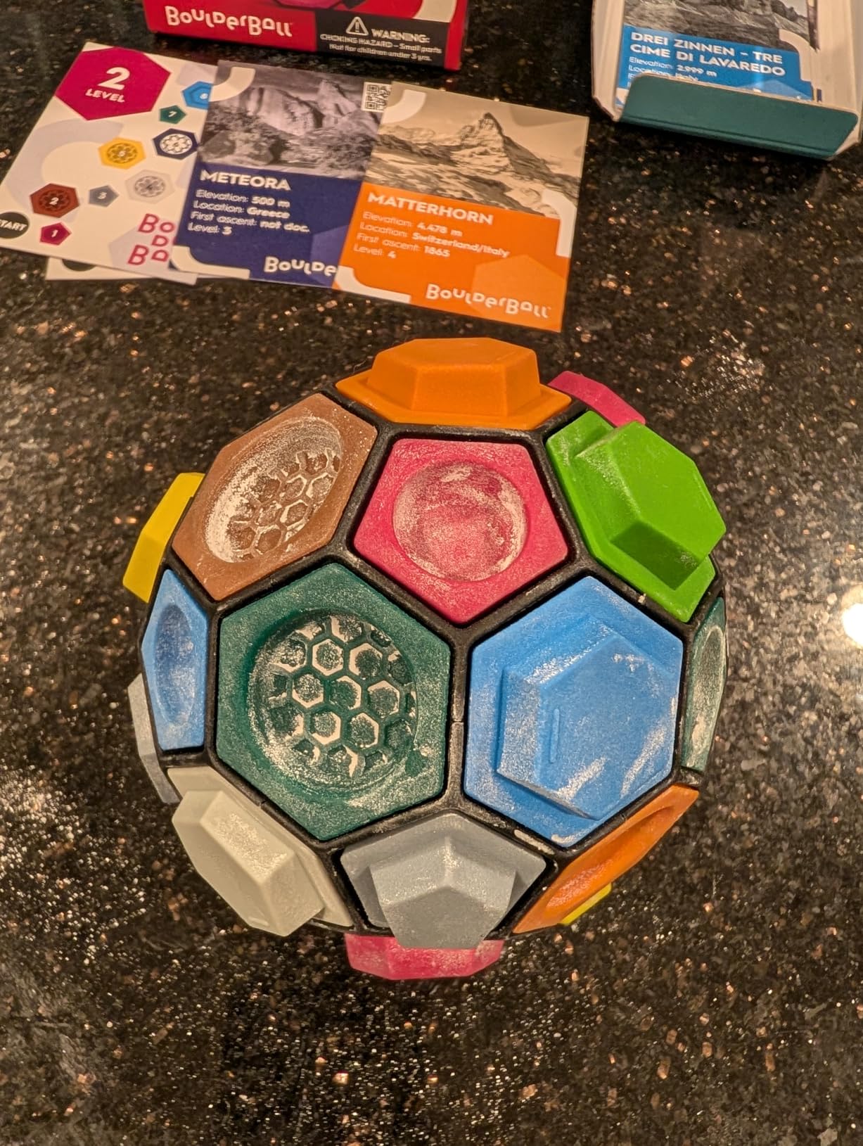Boulder Ball 3D Climbing Ball I World Novelty I Concentration, Creativity & Dexterity I Puzzle Ball Toy I Bouldering Gift I Portable Climbing Game customer photo 1