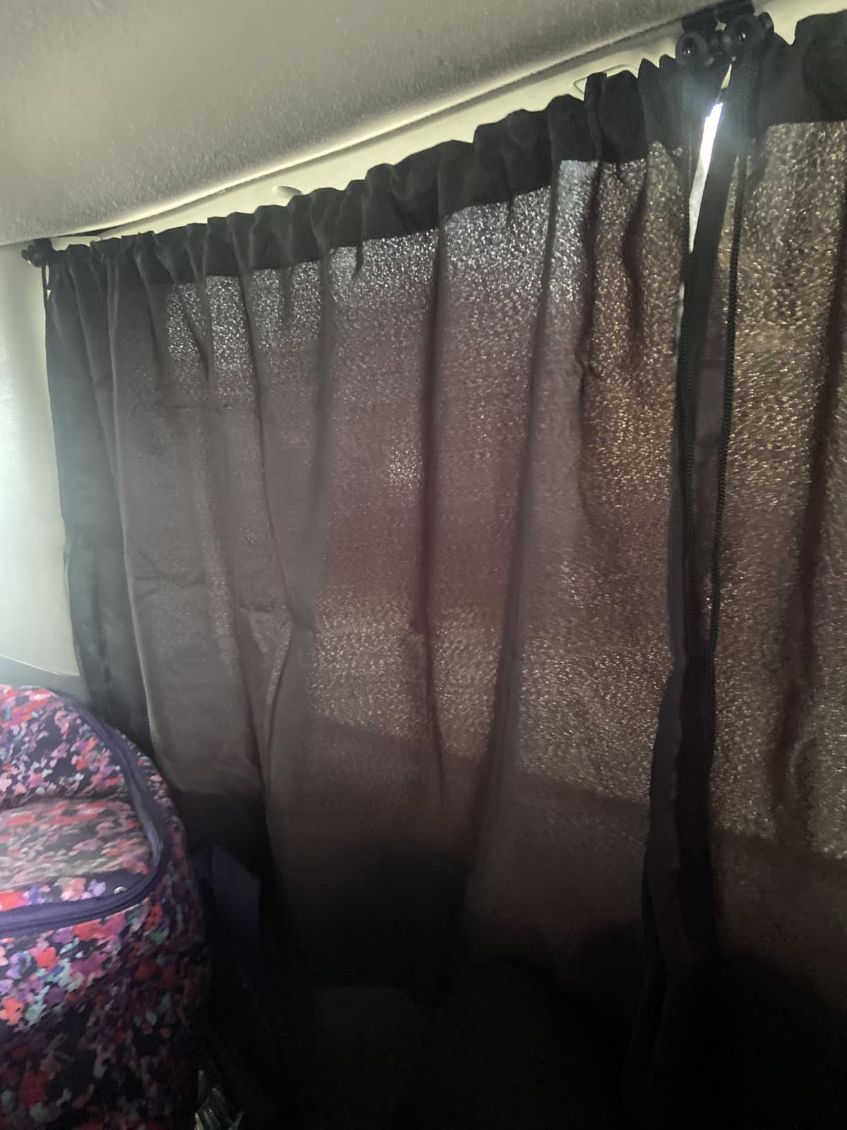 Set of 3 Privacy Curtains for Car, SUV, Van - Includes 1 Rear Seat Divider & 2 Side Windows Divider Curtains for Camping & Sleeping customer photo 1