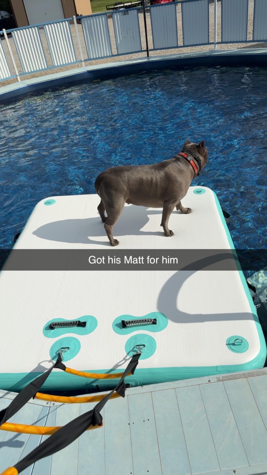 5ft/6ft/8ft/10ft Floating Dock Water Platform, Multi-People Inflatable Floating Mat, Dock Platform for Lake/Boats/Island/Swimming Pool customer photo 1