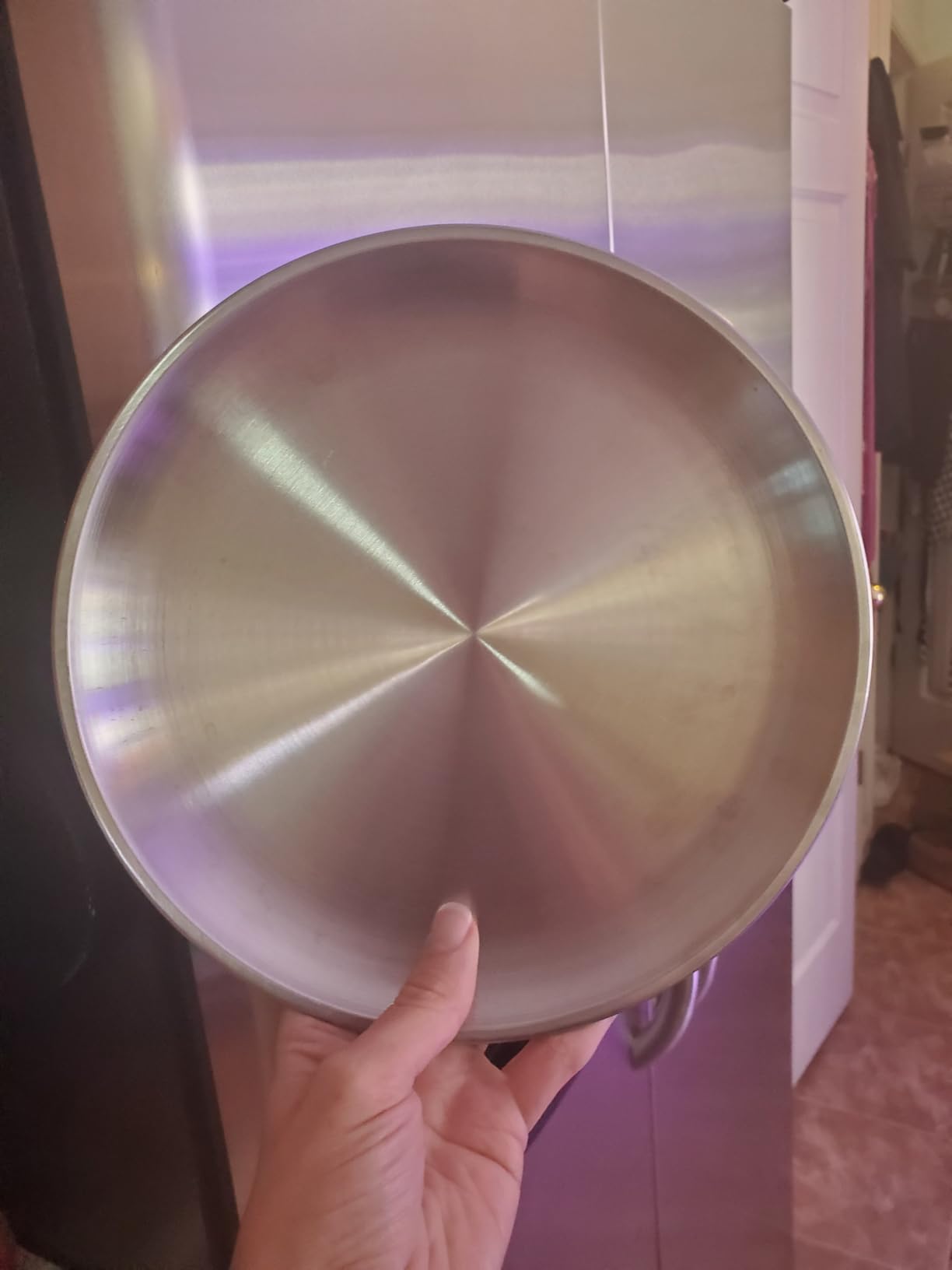 CAMBUY Stainless Steel Plates 10 inch 4 Pcs Metal Dinner Dishes Plate Set | Reusable Unbreakable Lightweight Non-Toxin Dishwasher Safe BPA Free Dish Set for Home Kitchen BBQ Restaurant Outdoor Camping customer photo 1