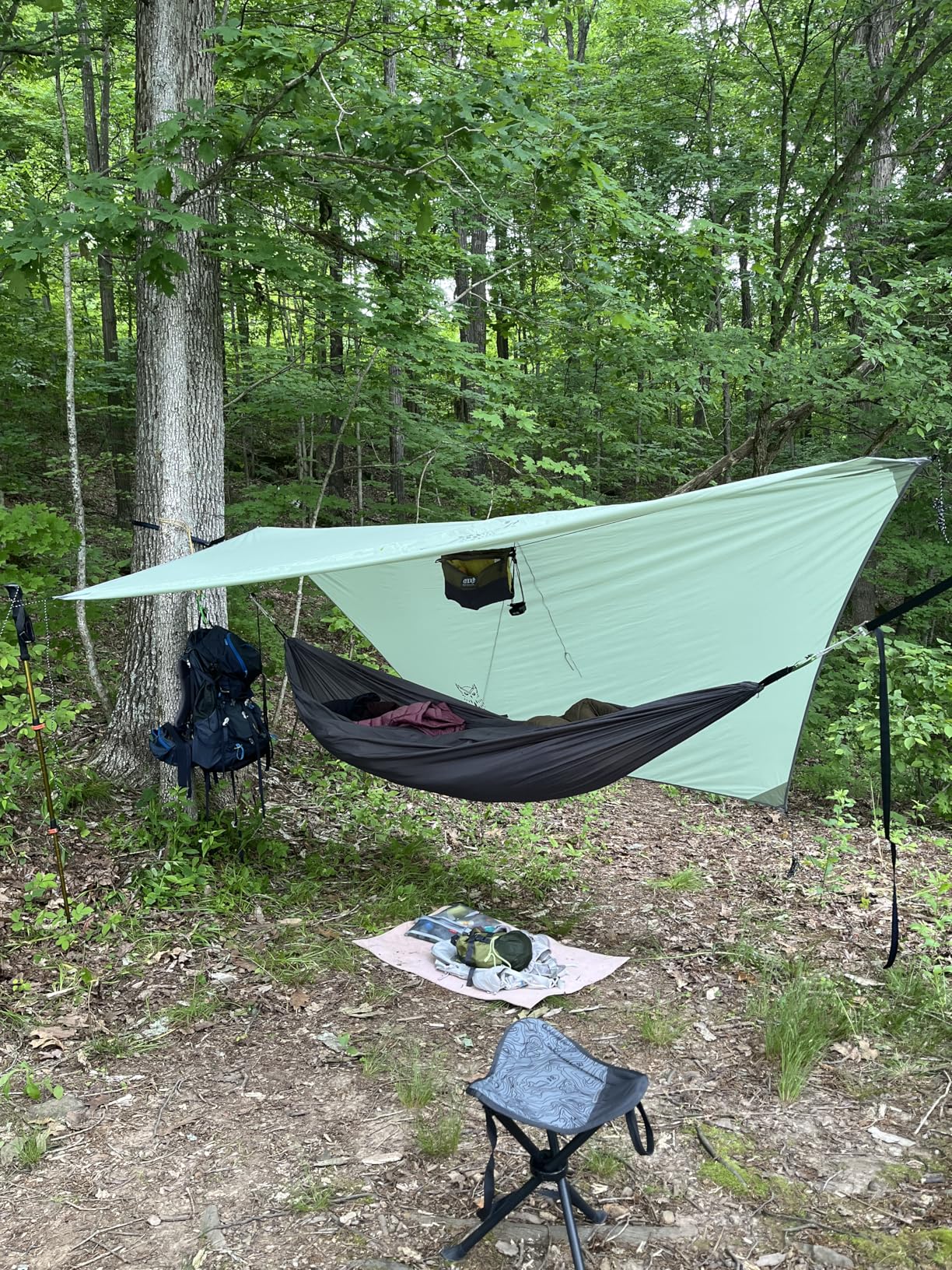 ENO Talon Hammock Organizer - Hanging Organizer for Camping & Backpacking Hammocks - Organizer Bag for Water Bottles, Travel Essentials, and Hiking Essentials customer photo 1