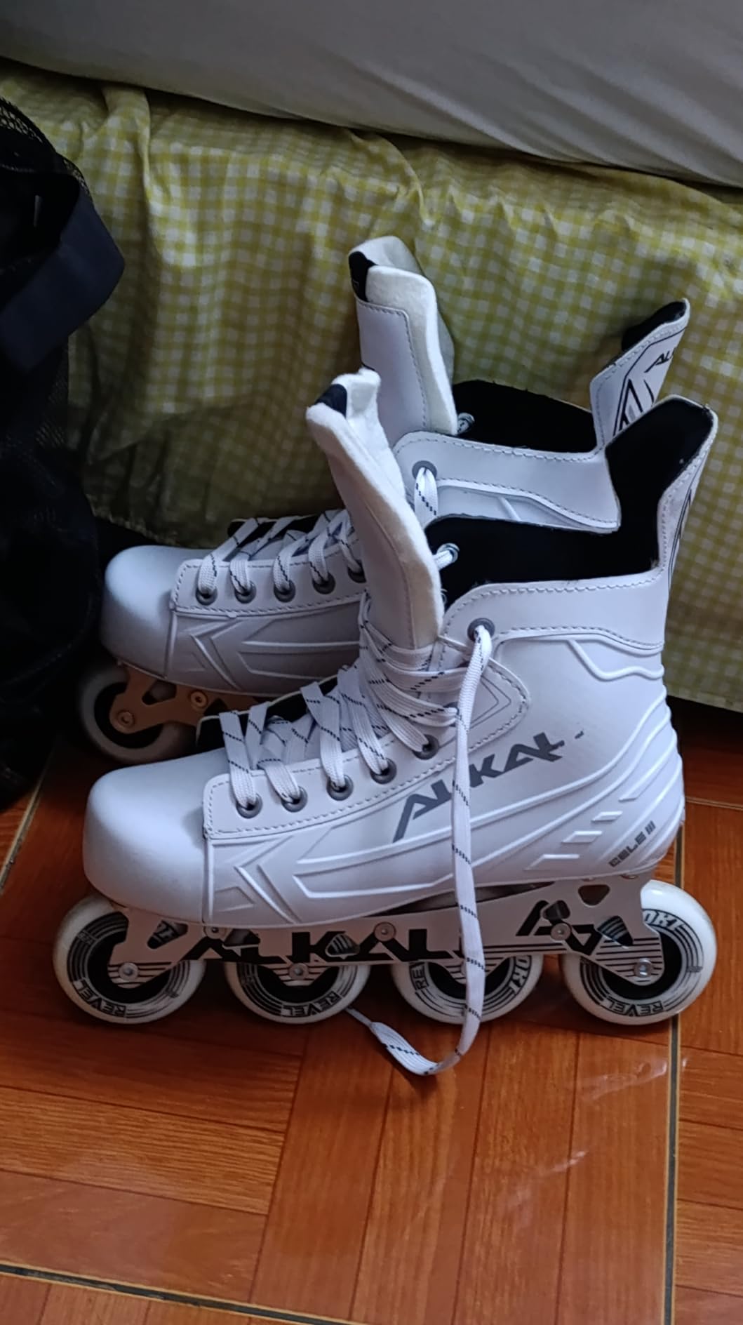 Alkali Cele III Senior Adult Junior Kids Inline Roller Hockey Skates customer photo 2