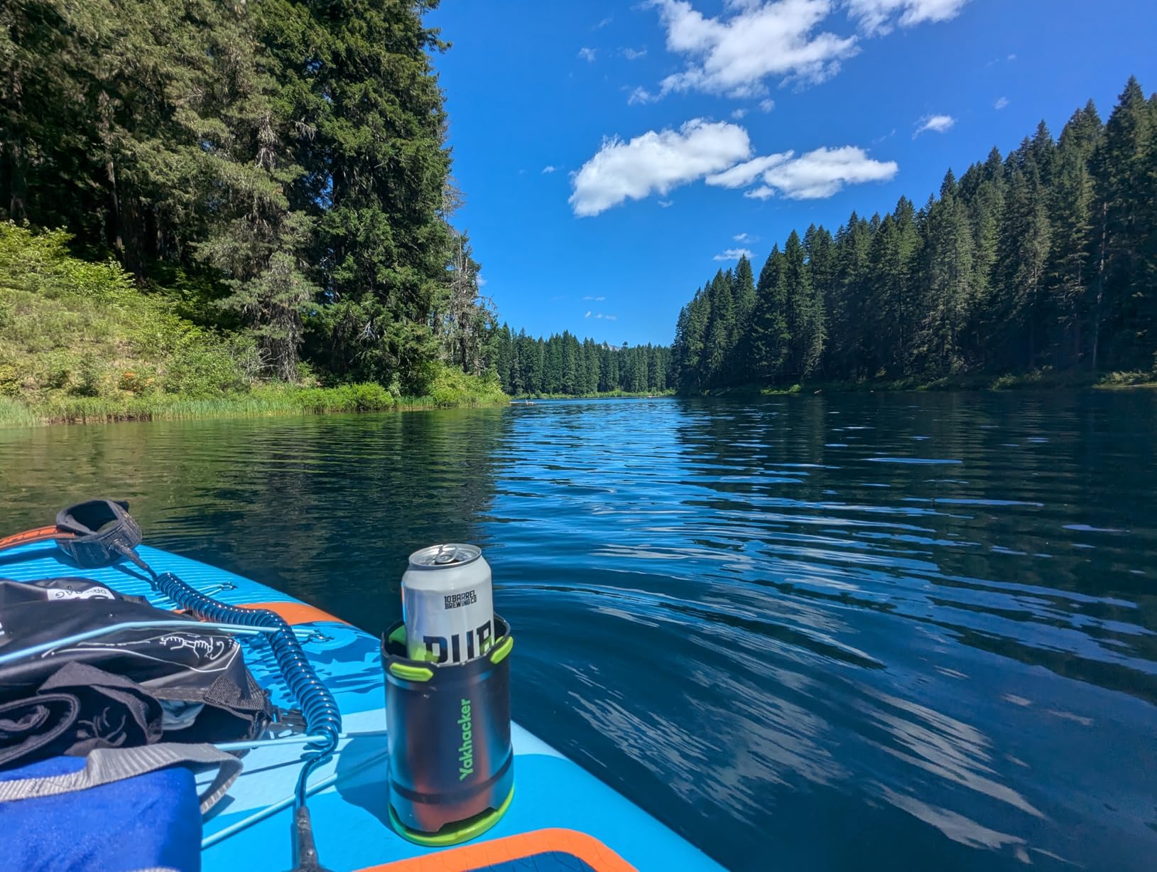 YAKHACKER SUP Paddle Board Cup Holder with Rubber Tab - Multi-Functional and Anti-toppling Cup Holder, Drinks Holder, Inflatable Paddle Board Accessories, Includes Action Mount customer photo 1