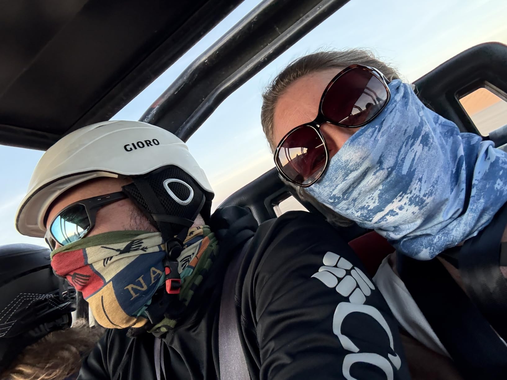 BUFF CoolNet UV Neck Gaiter, UPF 50 Sun Protection, Breathable, Versatile, Quick Dry Face Mask, Black & Blue, Adult Size customer photo 2