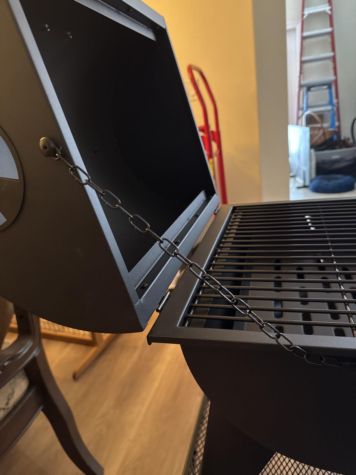 Royal Gourmet CD1519 Portable Charcoal Grill with Warming Rack, 303 Sq. In. | Tabletop Charcoal Grill with Two Side Handles, Bottle Opener, for Outdoor Camping and Picnic Grilling, Black customer photo 2