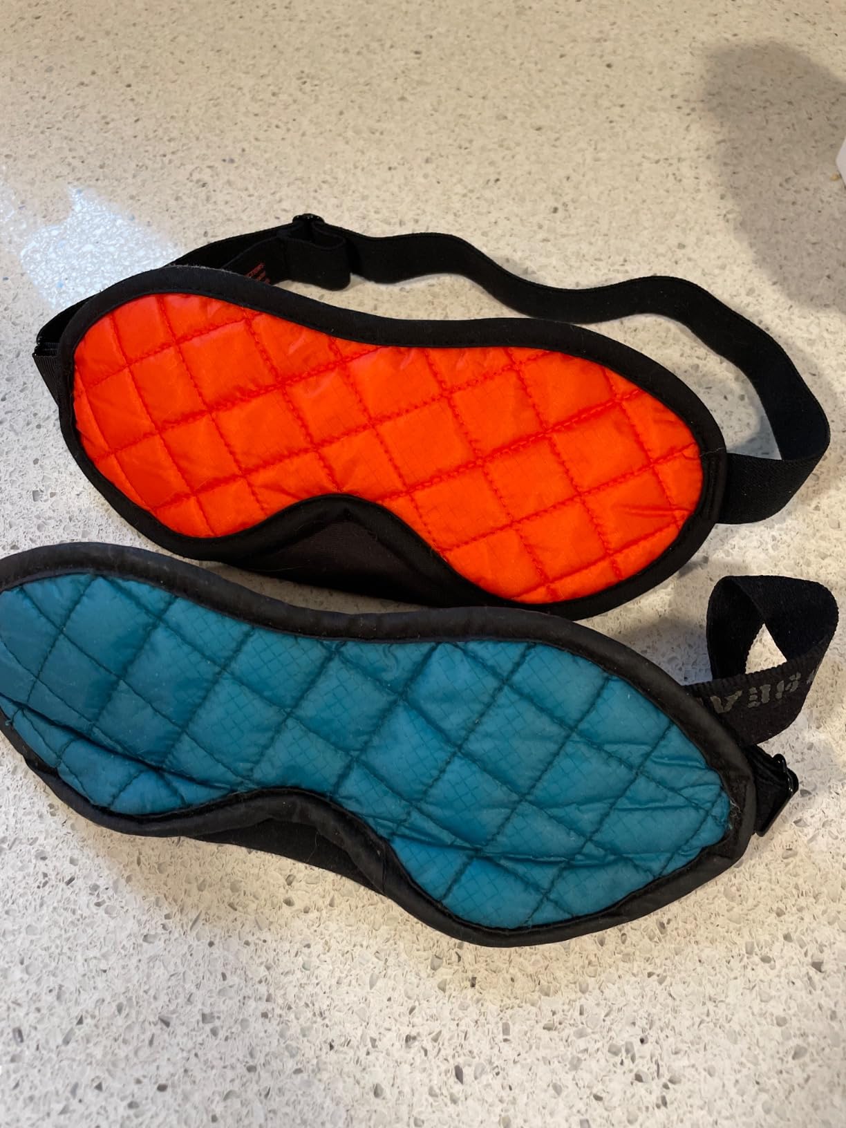 Sea to Summit TravellingLight Eye Shade Travel Sleep Mask, Spicy Orange | Quilted Cordura nylon travel sleep mask with a soft microfiber lining blocks light for airplane travel and napping customer photo 1