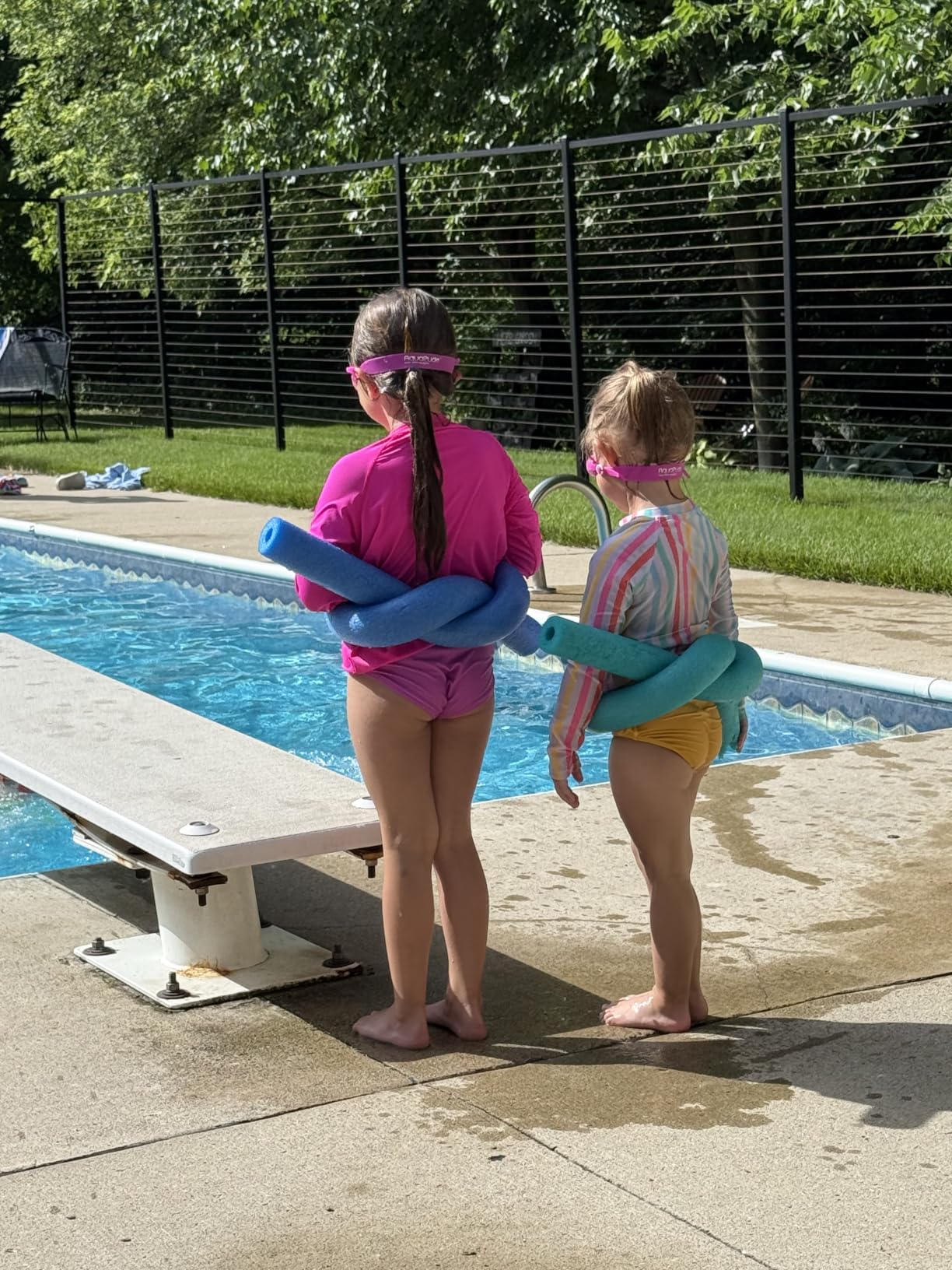 Poroka 2 Pack Girls and Toddlers' UPF 50+ Long-Sleeve Rashguard Swim Shirt Lightweight Sports Athletic Tee Outdoor customer photo 1